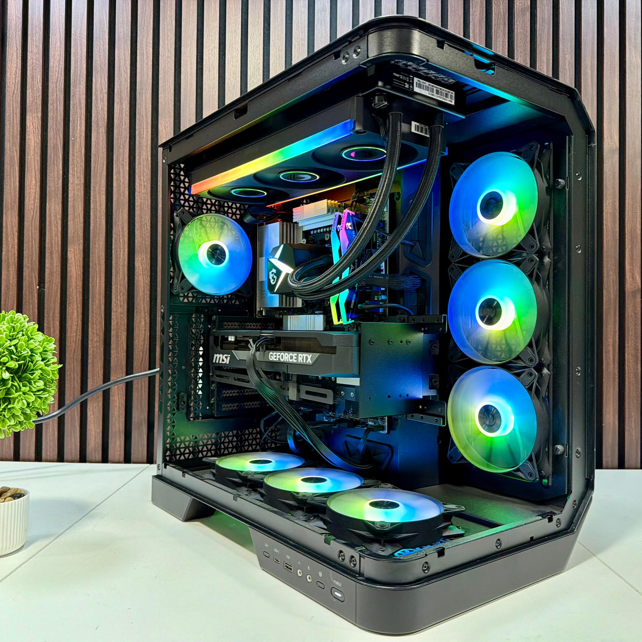 MSI Vision ZS 9NVV-1275US RTX 5080 | Ryzen 9800X3D | 64GB DDR5 | 2TB M.2 | 850 Watt Gold PSU | AIO