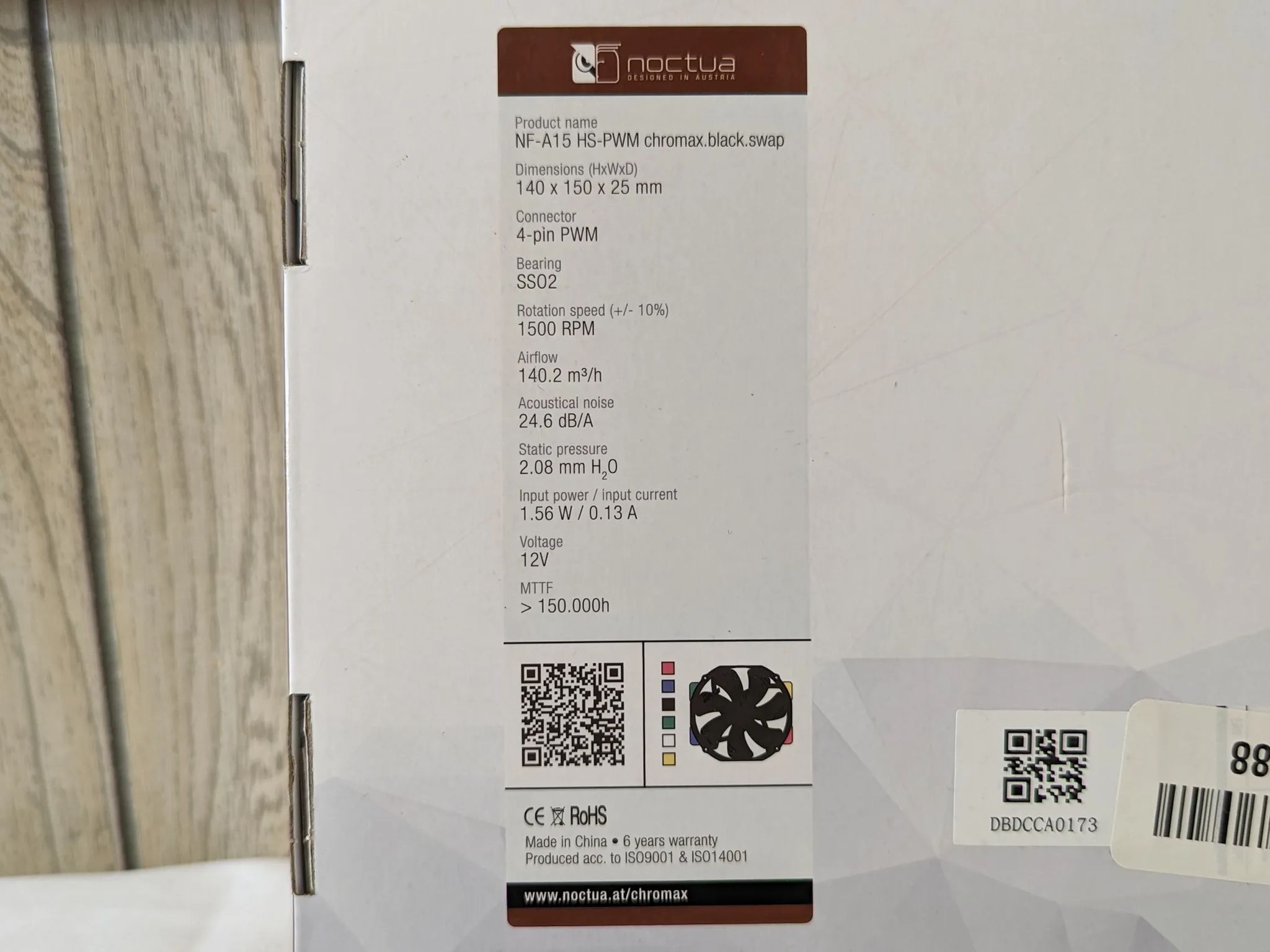Noctua NF-A15 HS-PWM Chromax.Black.Swap Case/Heatsink upgrade Fans 140mm x 150mm x 25mm