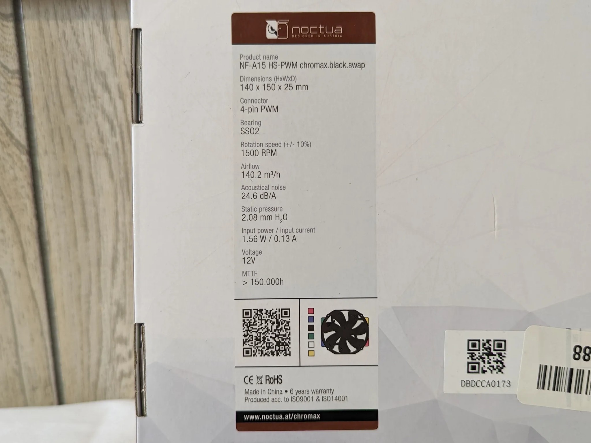 Noctua NF-A15 HS-PWM Chromax.Black.Swap Case/Heatsink upgrade Fans 140mm x 150mm x 25mm