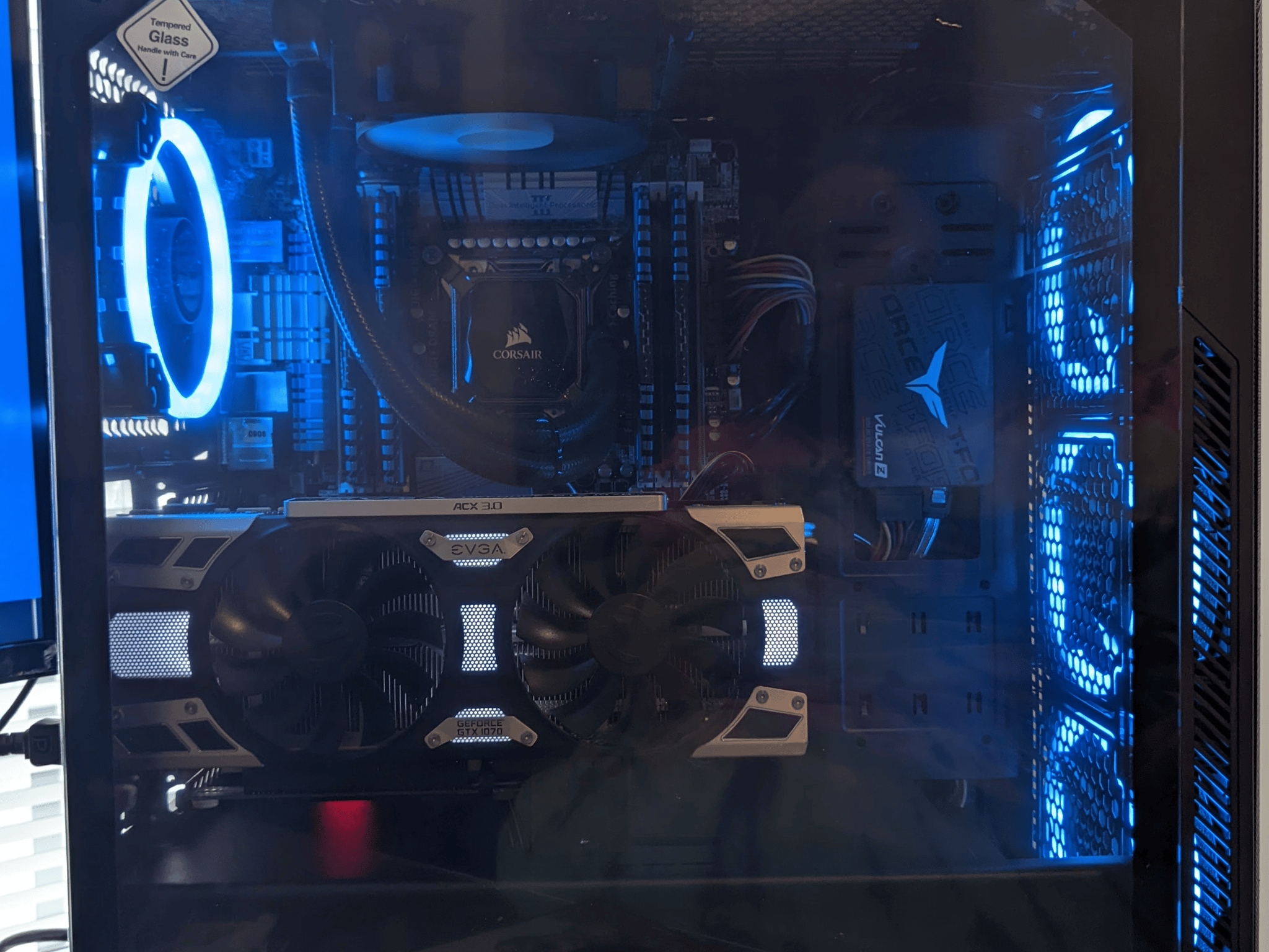 RGB High Performance PC - 32gb ram, i7 Extreme - AIO Water Cooled, w/ GTX 1070, SSD+SSHD, WiFi