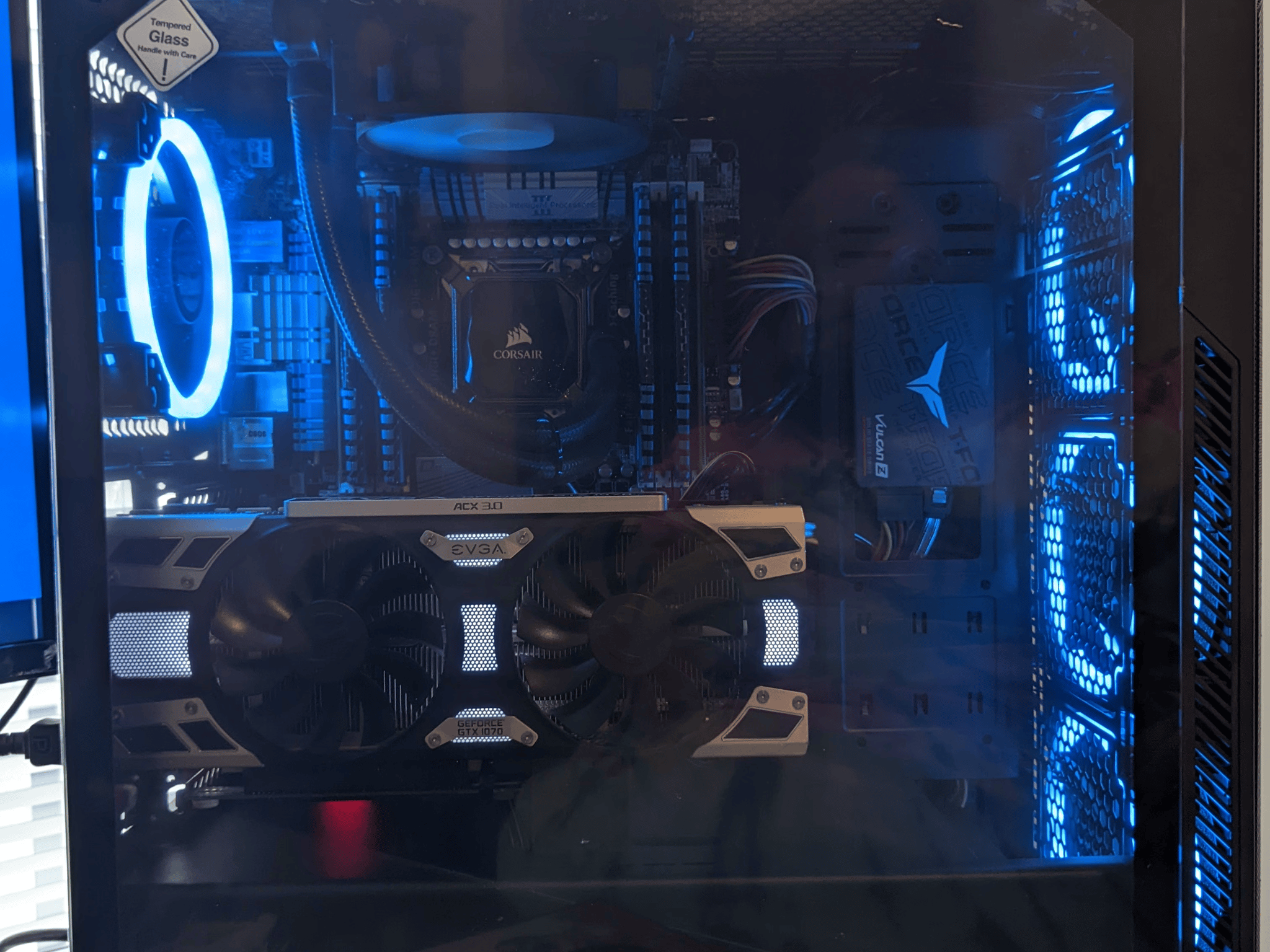 RGB High Performance PC - 32gb ram, i7 Extreme - AIO Water Cooled, w/ GTX 1070, SSD+SSHD, WiFi
