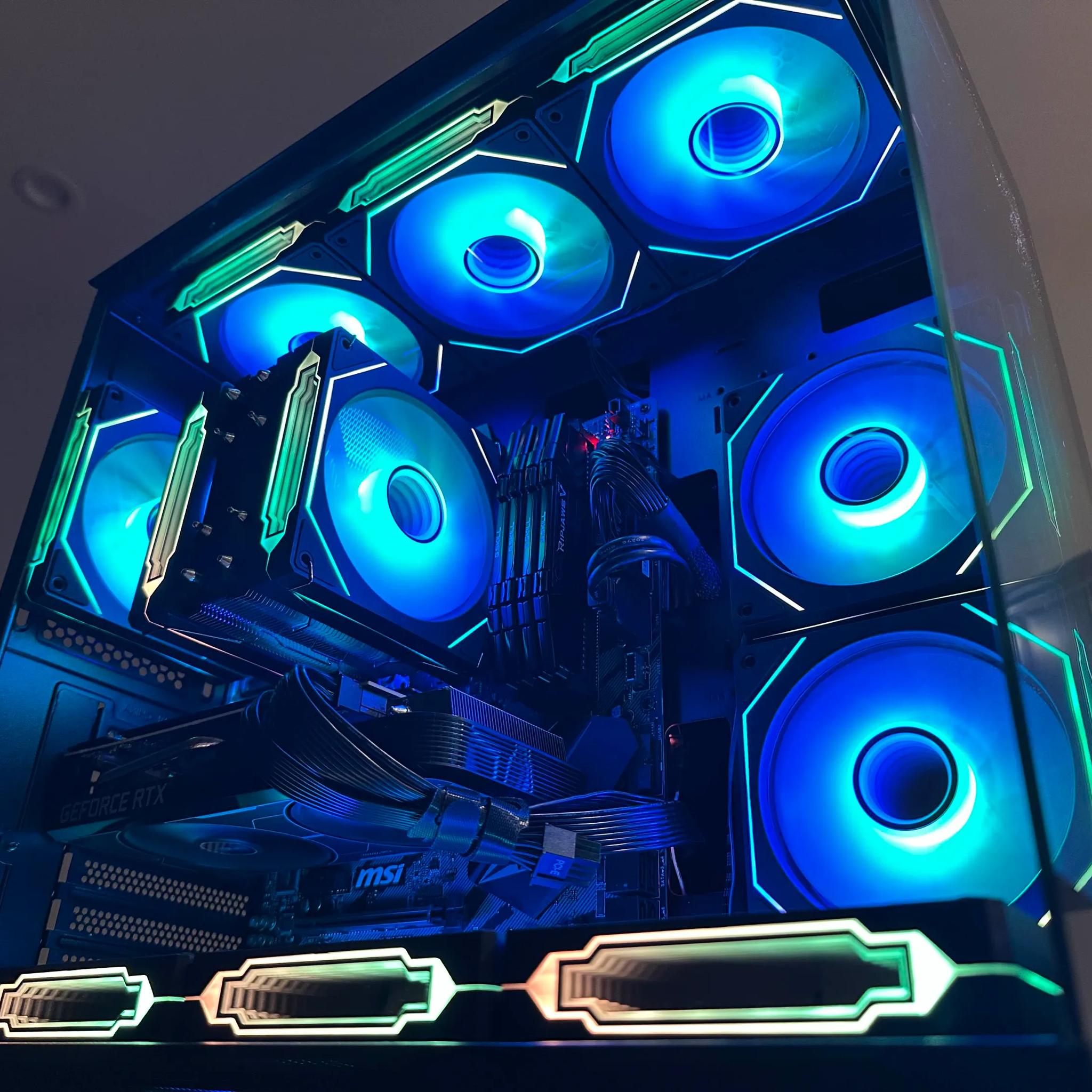 Powerful Gaming PC - Intel Core i7-9700K | ASUS NVIDIA RTX 3060 Ti | 32GB Ram | 1TB SSD | Win11