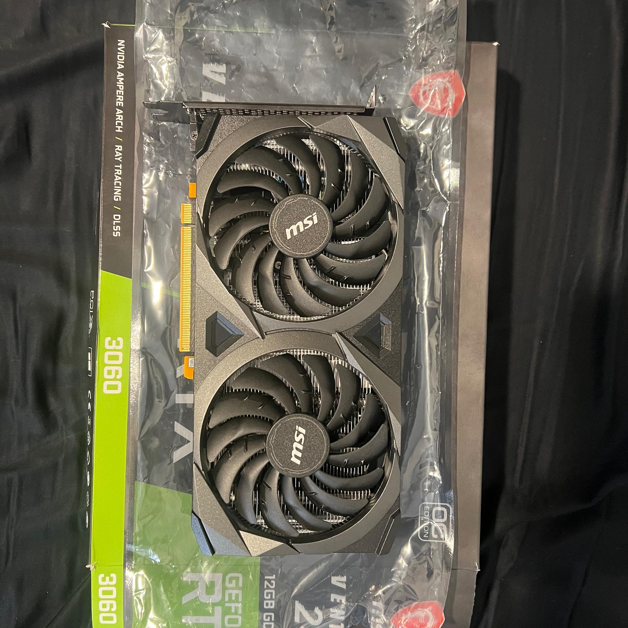 Geforce RTX 3060 Ventus 2x 12G OC- Used in excellent condition