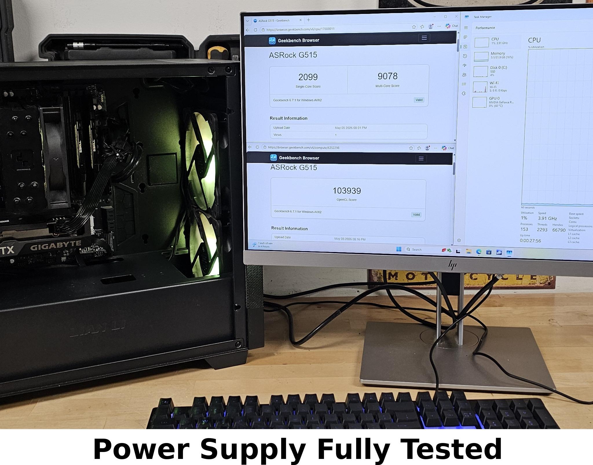 650 Watt PSU High Power 80+ Gold Power Supply - Ready to Ship