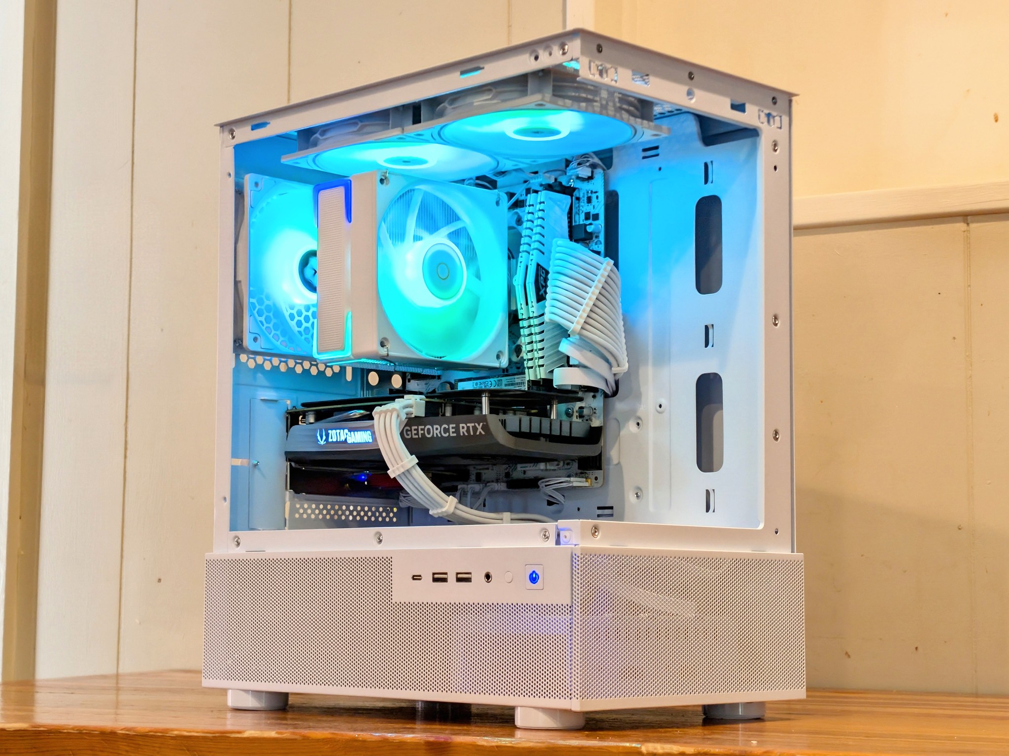 🤍 Ryzen 7 3700X + RTX 4060 | Budget 1440p Gaming PC | Compact White RGB Build