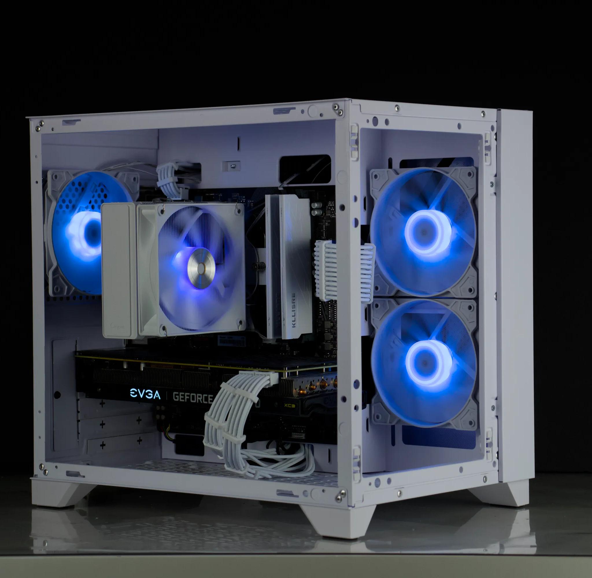 💎❅White Gaming PC – RTX 3070, Ryzen 5 5600X, 32GB, 1TB SSD - RGB, WiFi💎❅