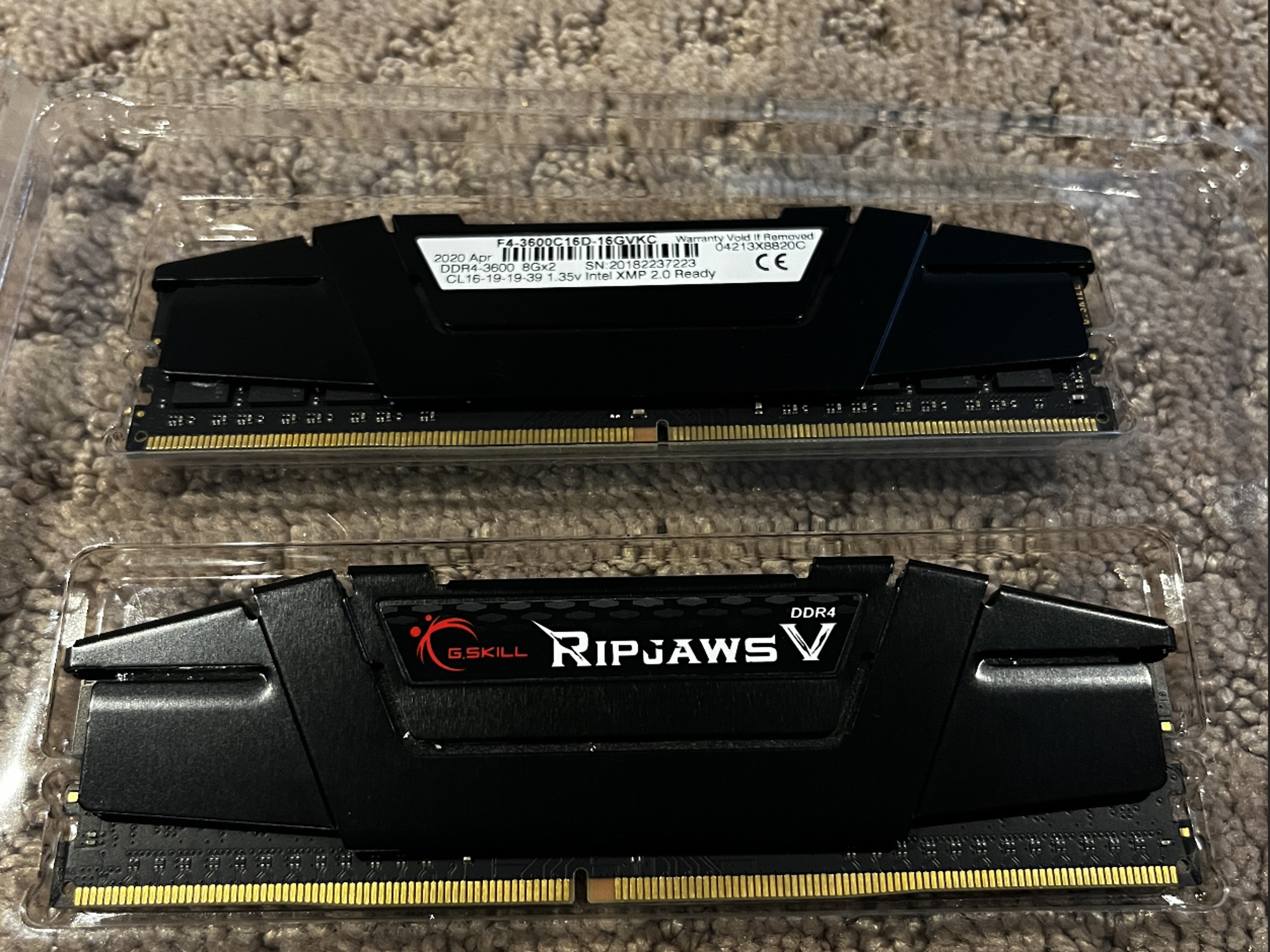 G.SKILL Ripjaws V Series DDR4 RAM 16GB (2x8GB) 3600 CL16