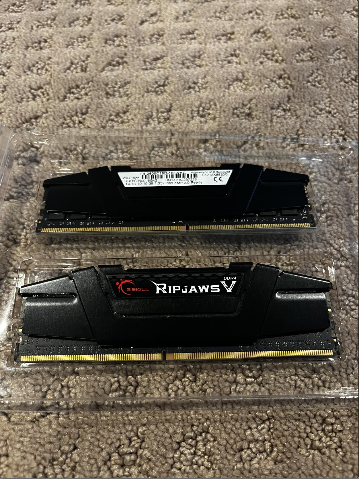 G.SKILL Ripjaws V Series DDR4 RAM 16GB (2x8GB) 3600 CL16