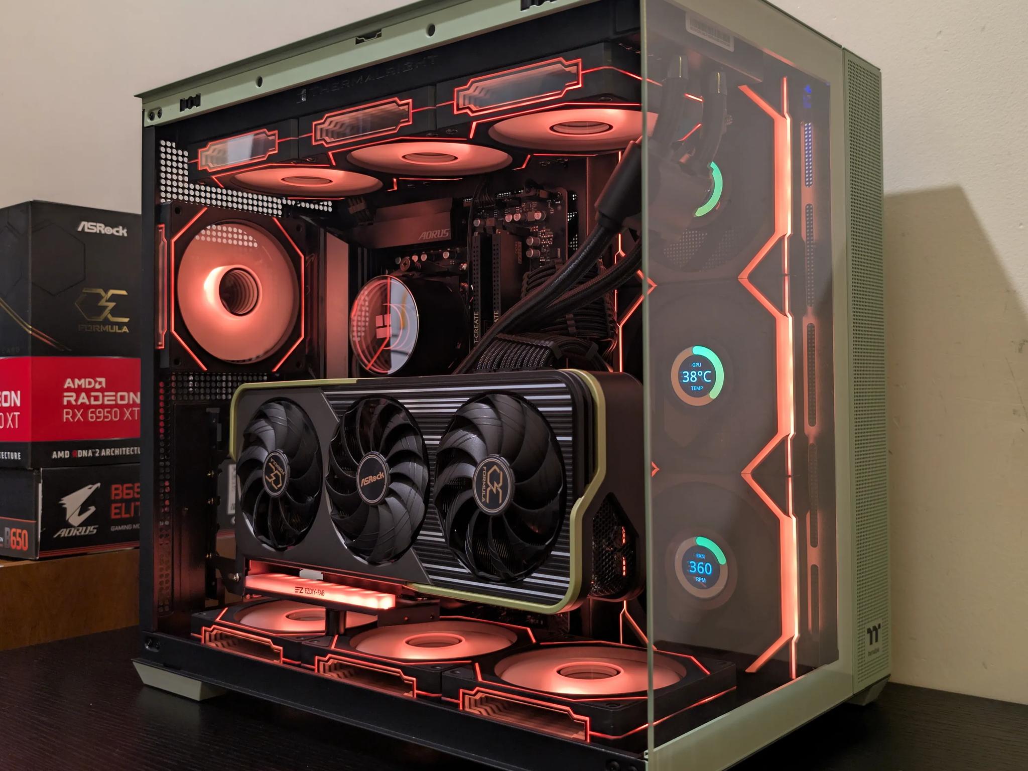 🍵Matcha Green Gaming PC | RX 6950XT | Ryzen 7 7700 | 2TB SSD | 32GB RAM | WiFi 6 & Bluetooth🍵