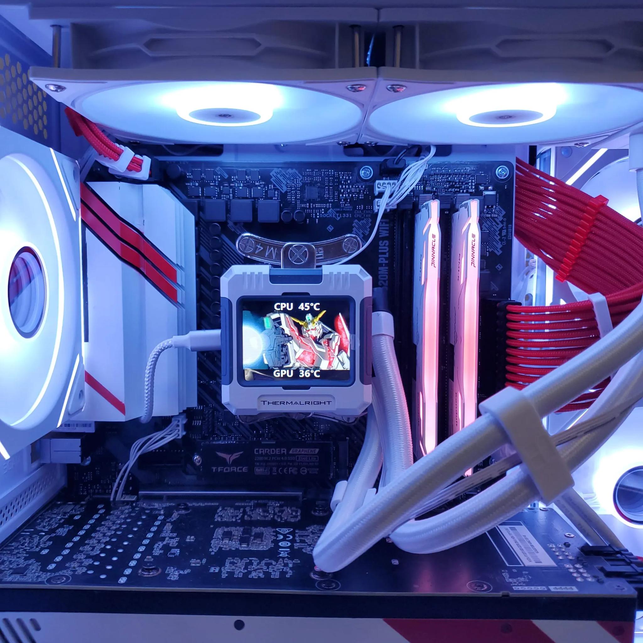 *White Base* Custom Gaming PC | RTX 3070 | Ryzen 5 | LCD AIO | 32GB DDR4 RAM | 1TB NVME SSD | Wifi