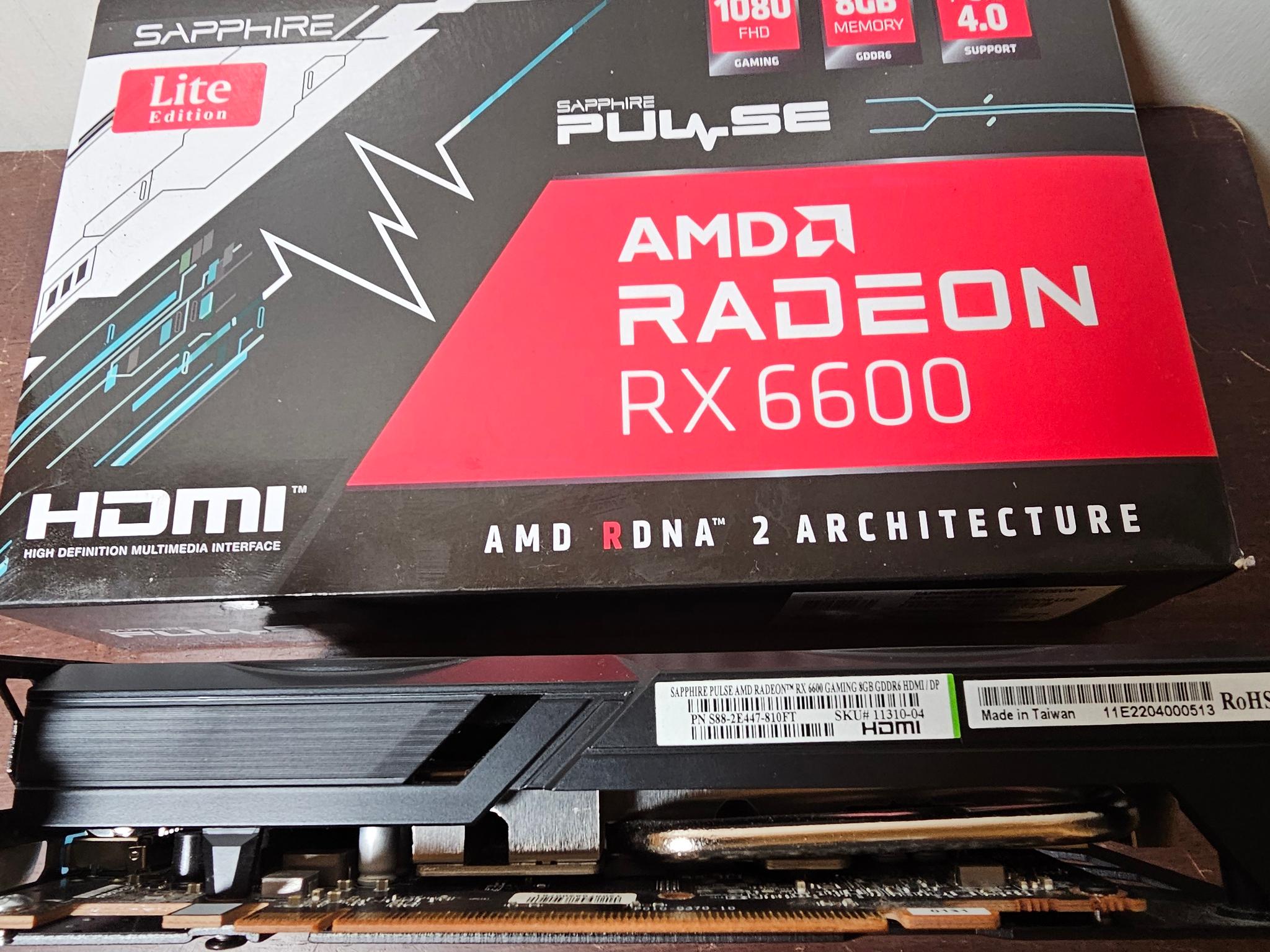 SAPPHIRE PULSE LITE EDITION Radeon RX 6600