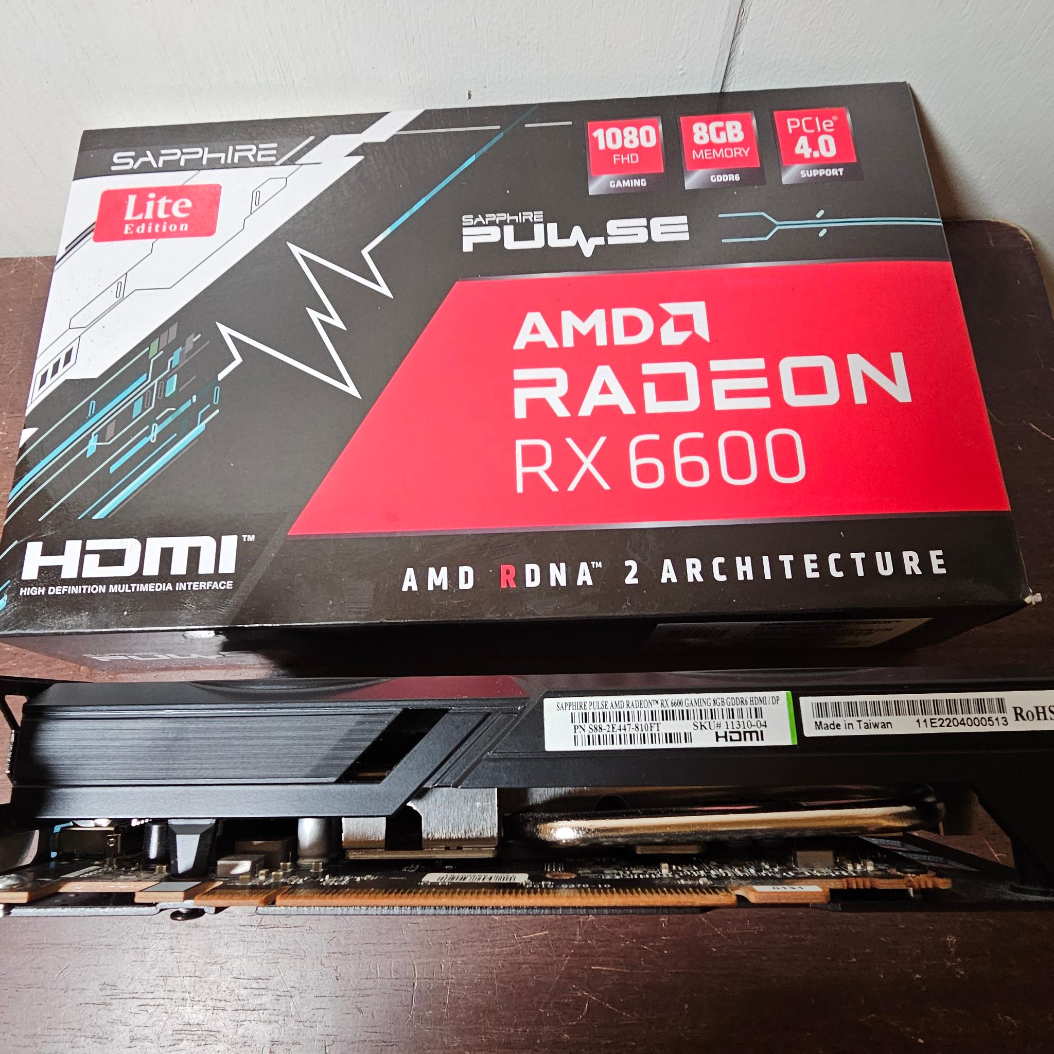 SAPPHIRE PULSE LITE EDITION Radeon RX 6600