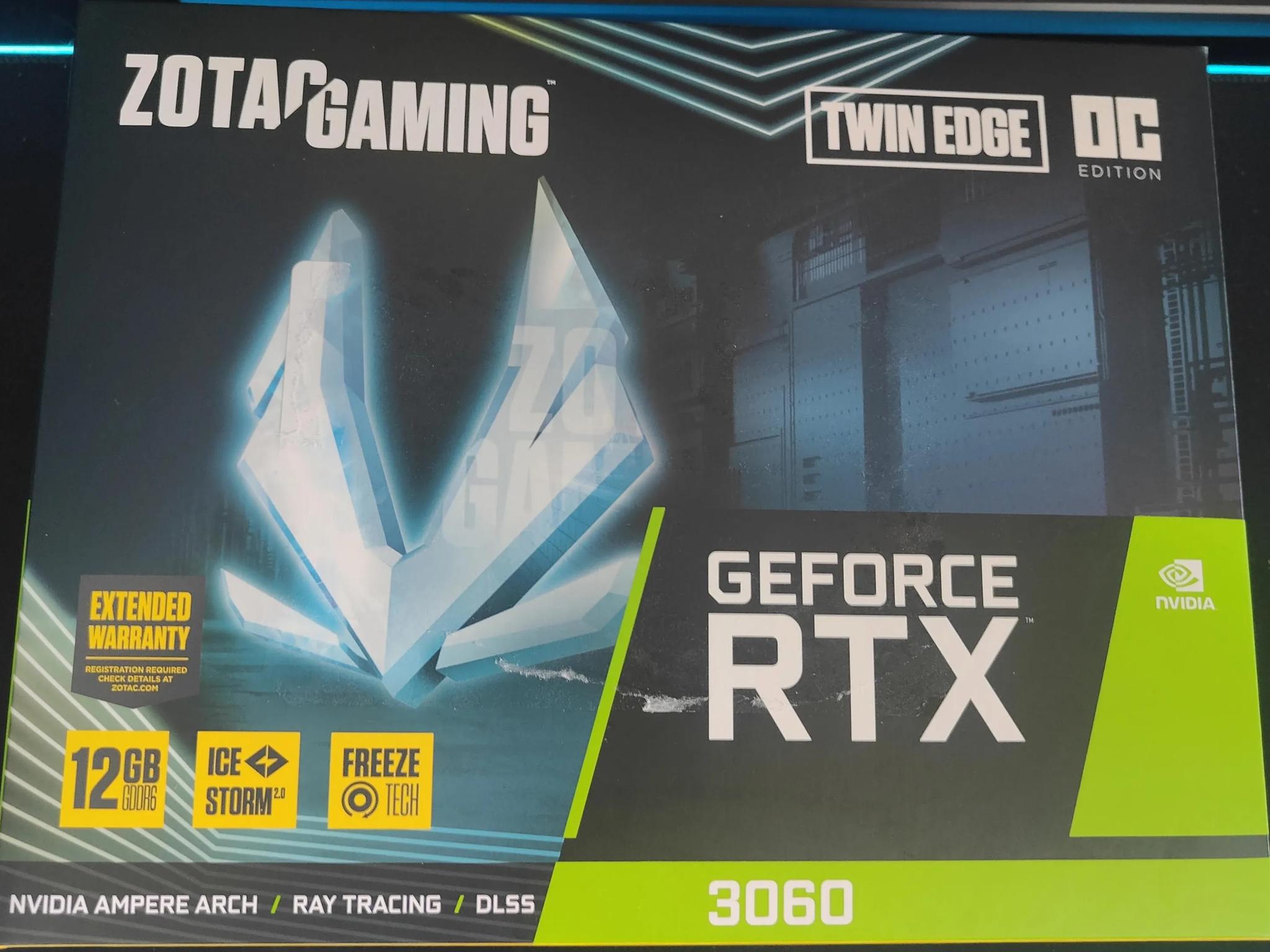 Zotac RTX 3060 12 gig Like new