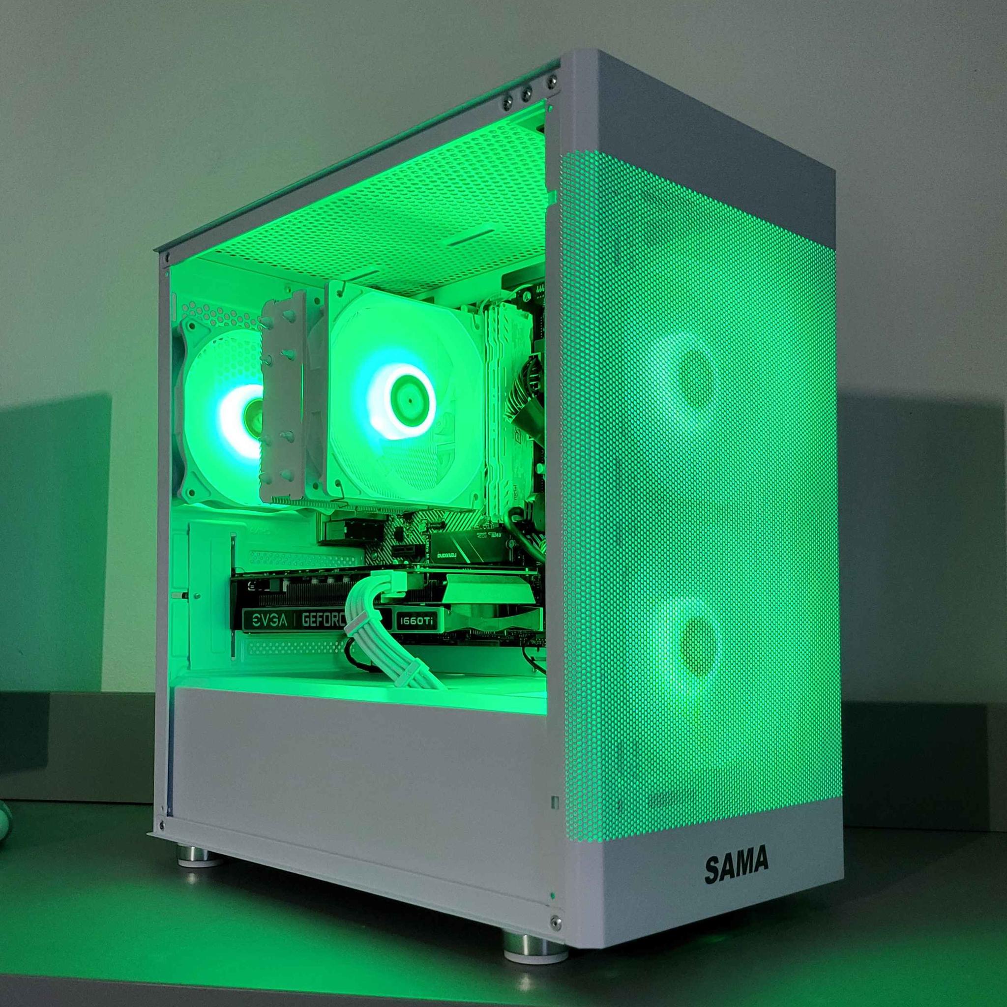 White Beauty! Workstation & Gaming PC | Ryzen 7 | 32GB RAM | 1TB | GTX 1660 Ti | Wi-Fi | Bluetooth
