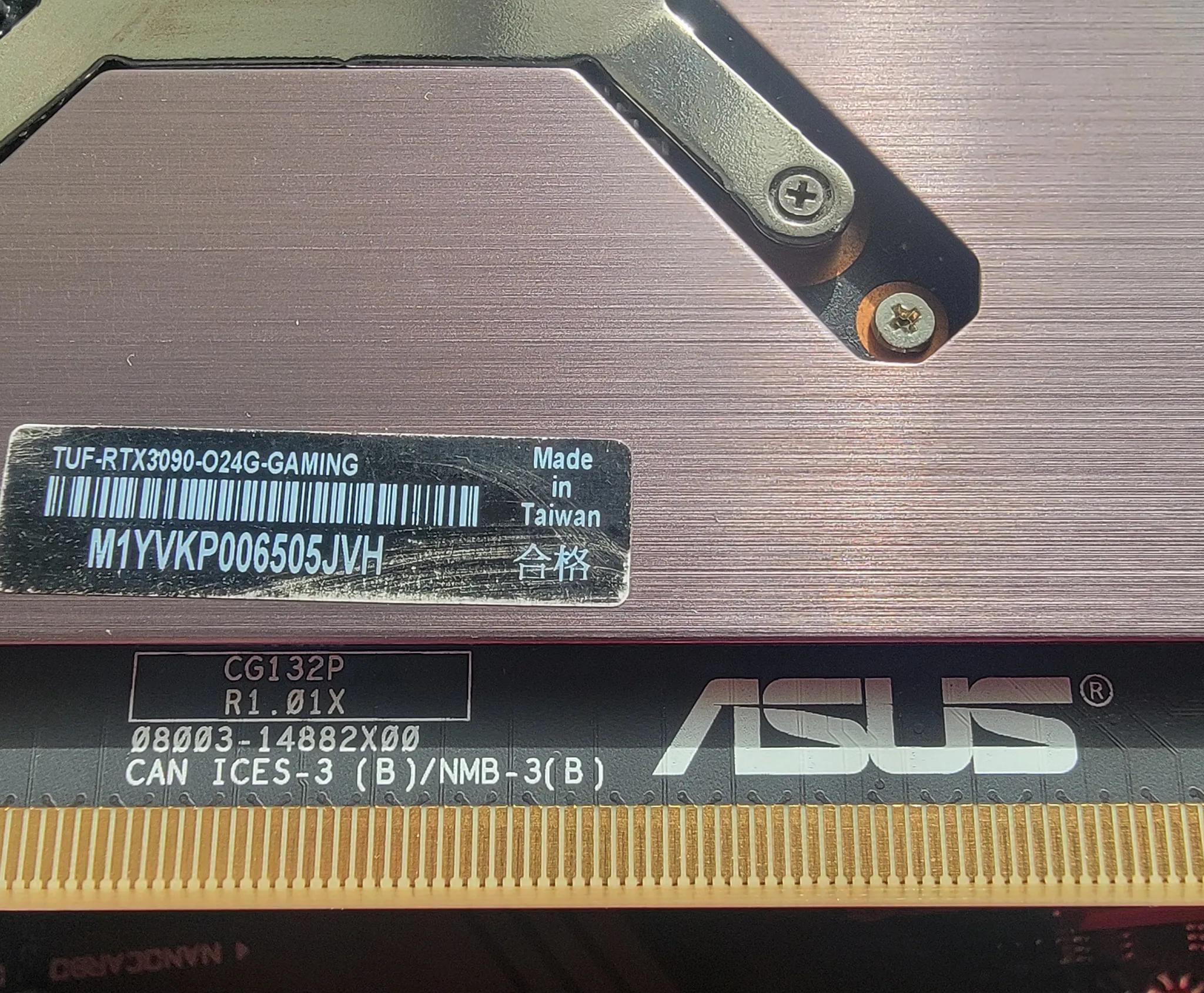 ASUS GeForce RTX 3090 24GB TUF GAMING OC GDDR6X Video Graphics Card