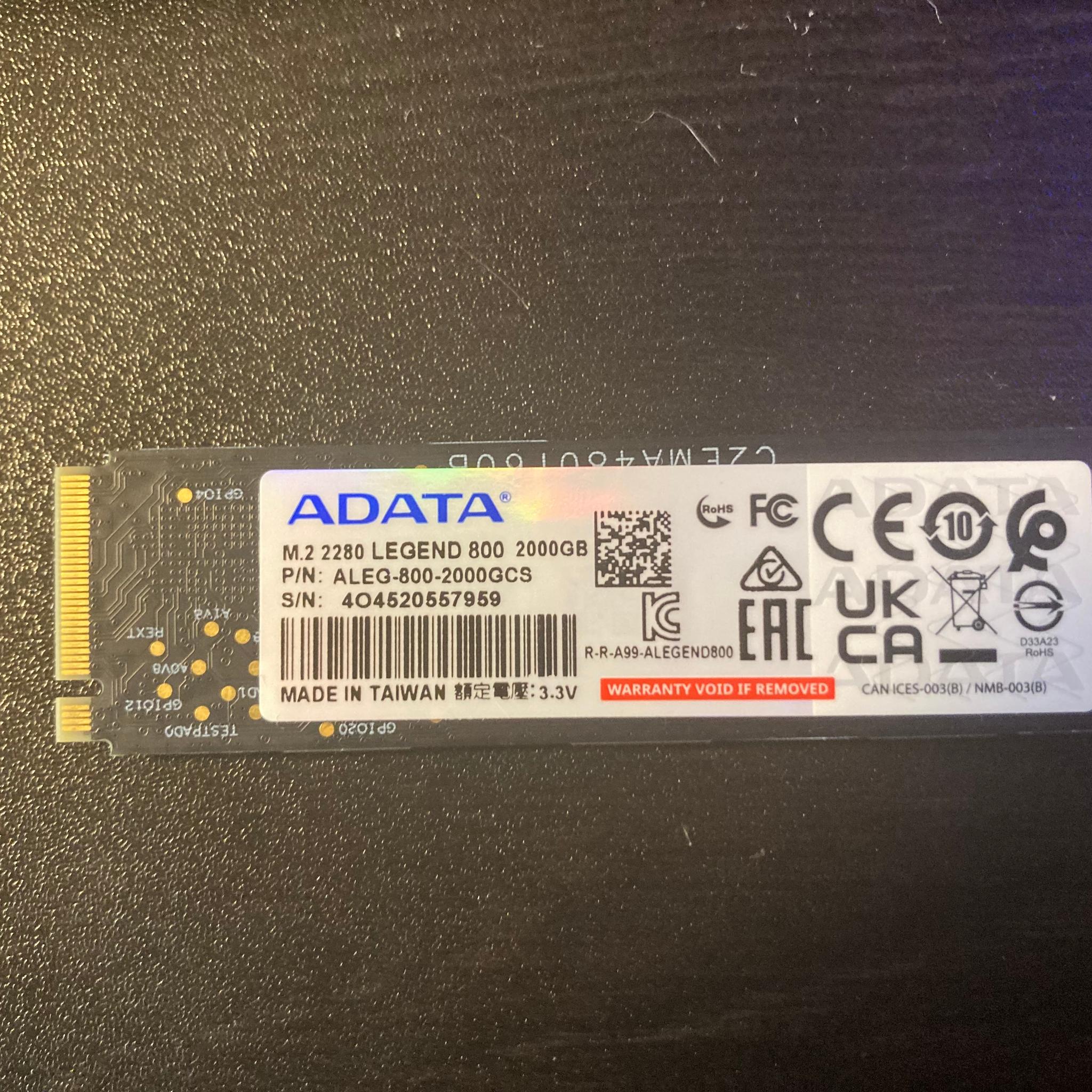 ADATA LEGEND 800 2TB (w/ Windows)