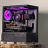 FREE SHIP 🖤🌈 Black RGB Gaming PC | RTX 2070 Super | Ryzen 5 5500 | 500 GB NVME | 16 GB DDR4 🌈🖤