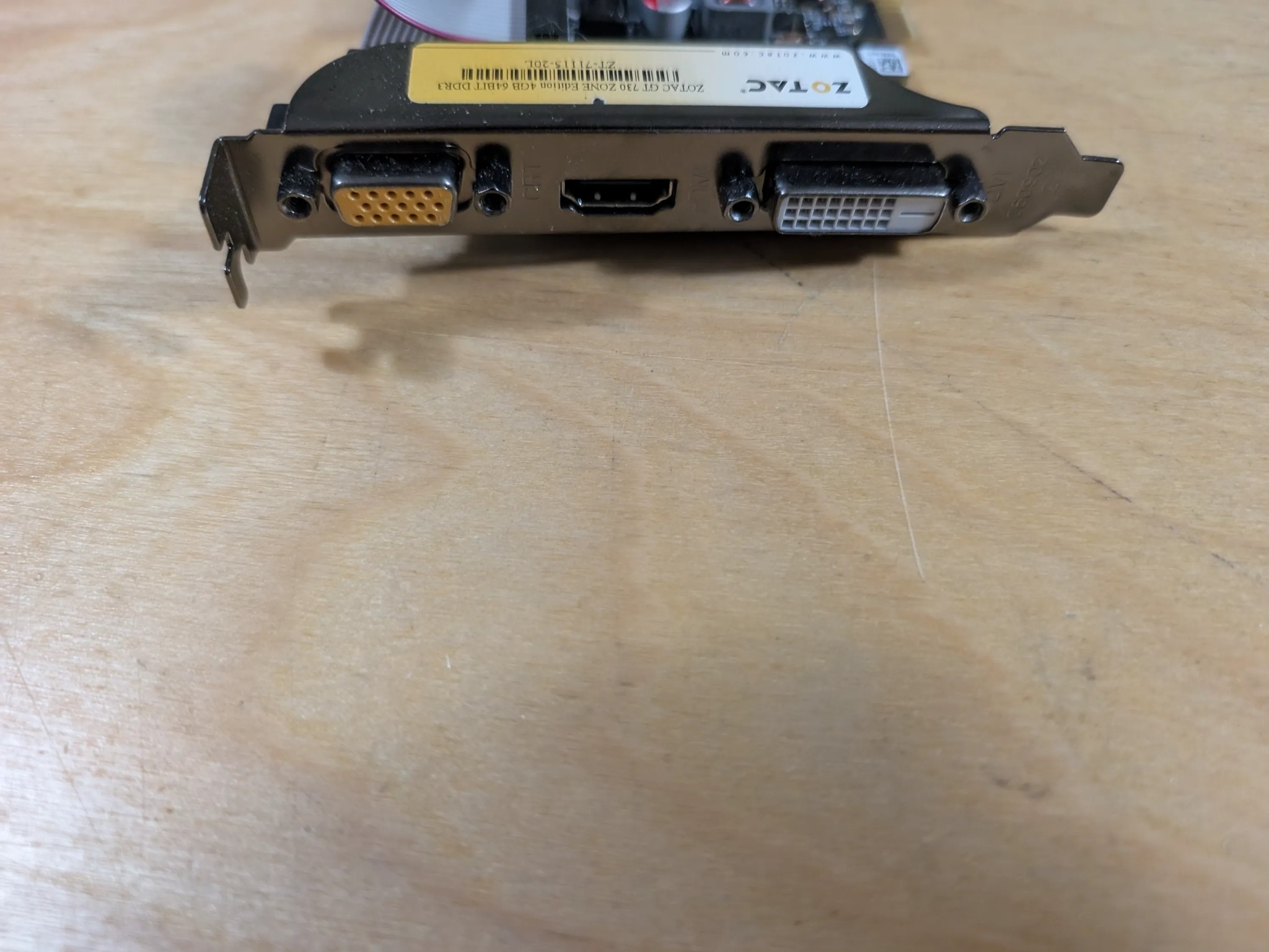 Zotac Nvidia GT 730 4GB passive cooler