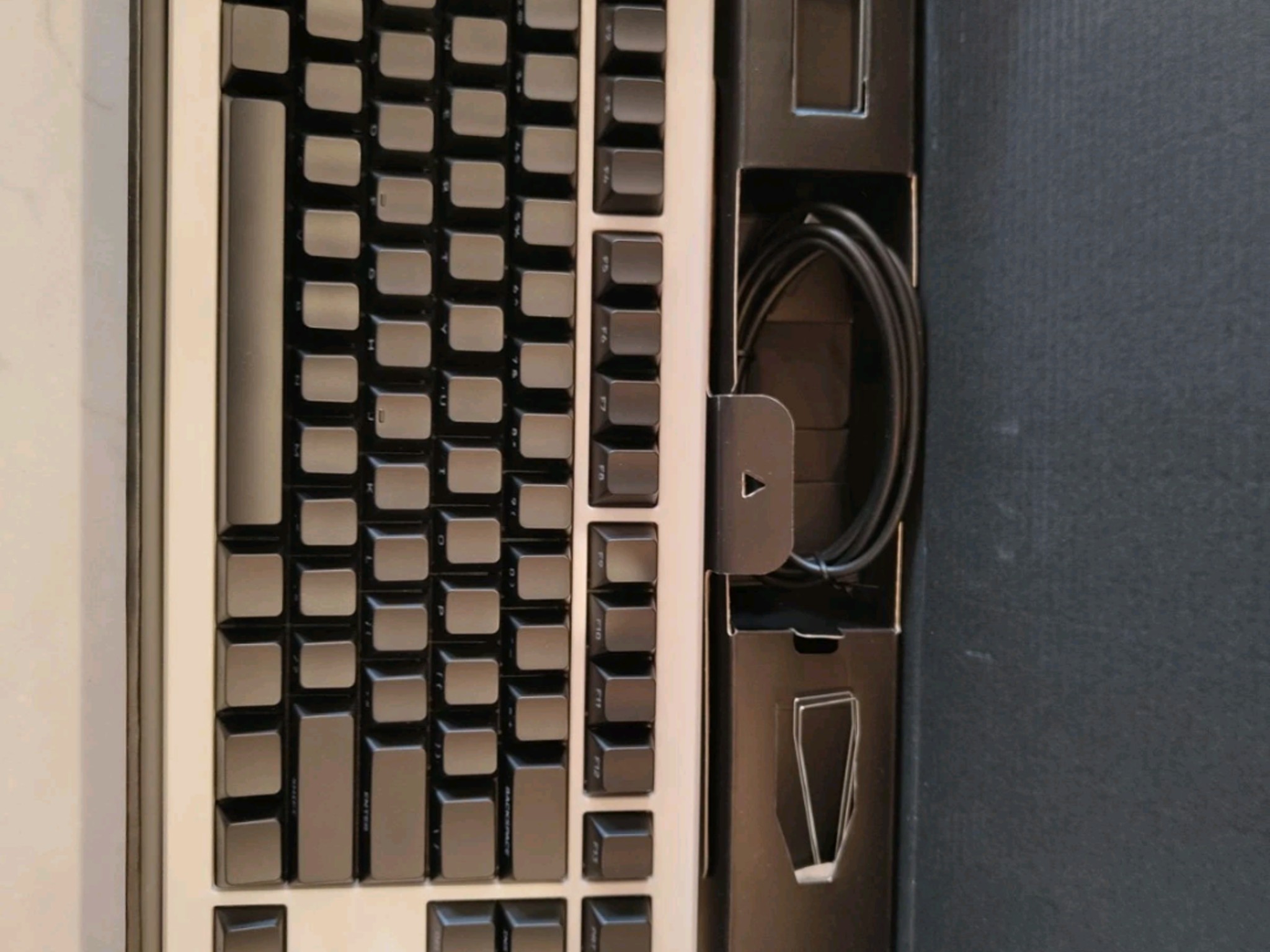 DROP CSTM80 Mechanical Keyboard Black/White RGB BACKLIGHT (RARE)