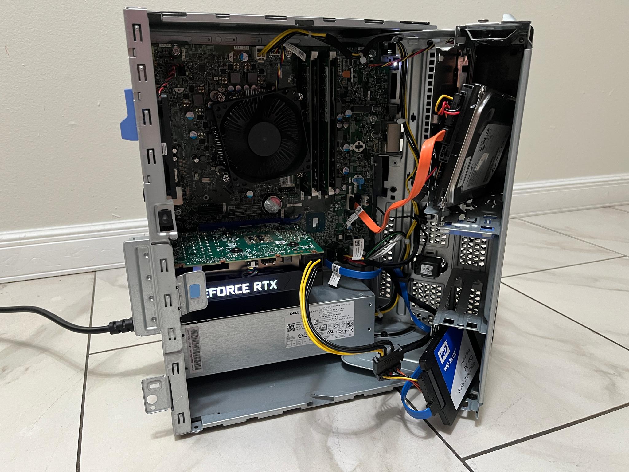 NVIDIA RTX 3050, Intel i7-7700, 16GB RAM, 750GB Storage - Dell Gaming PC w/Wi-Fi, BT