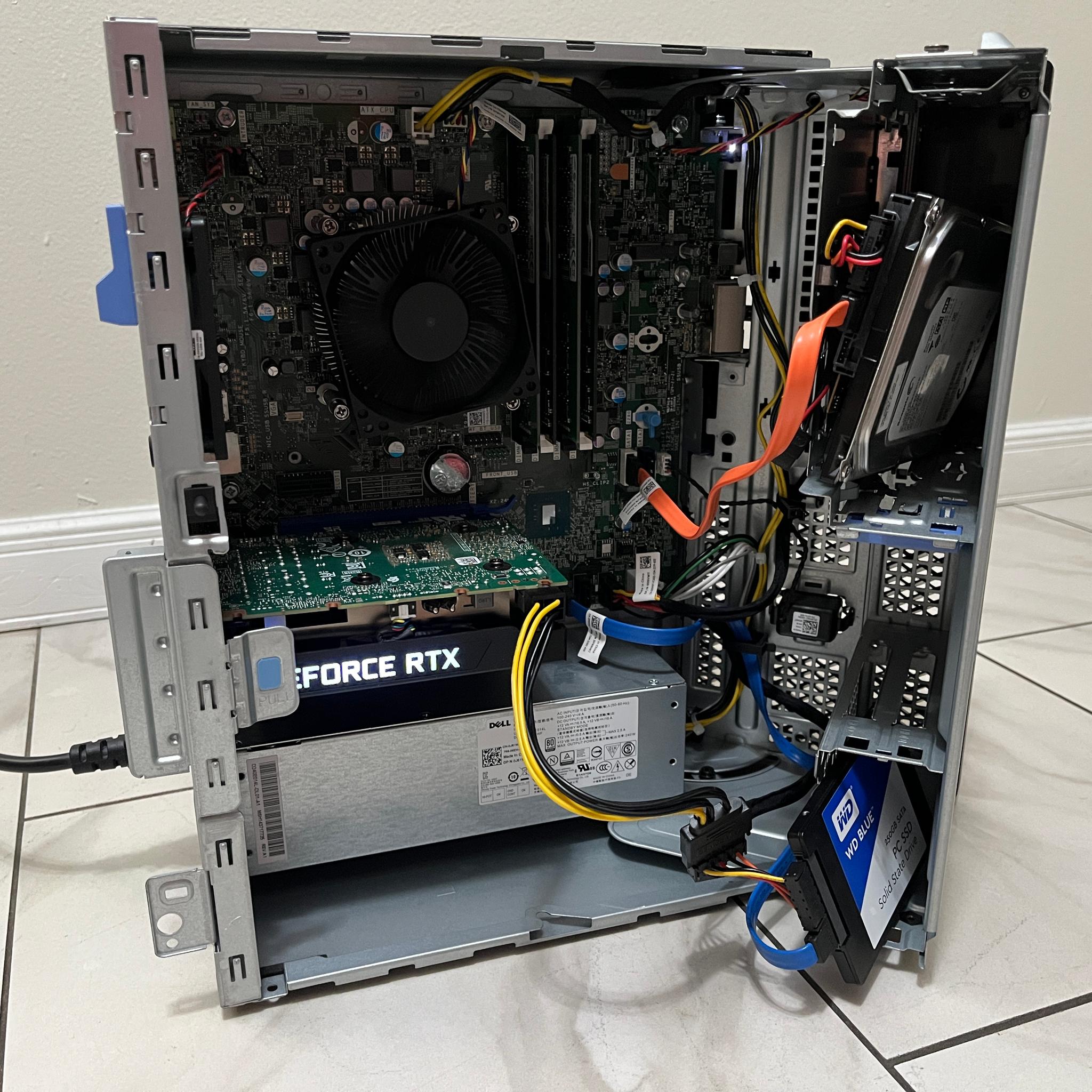 NVIDIA RTX 3050, Intel i7-7700, 16GB RAM, 750GB Storage - Dell Gaming PC w/Wi-Fi, BT