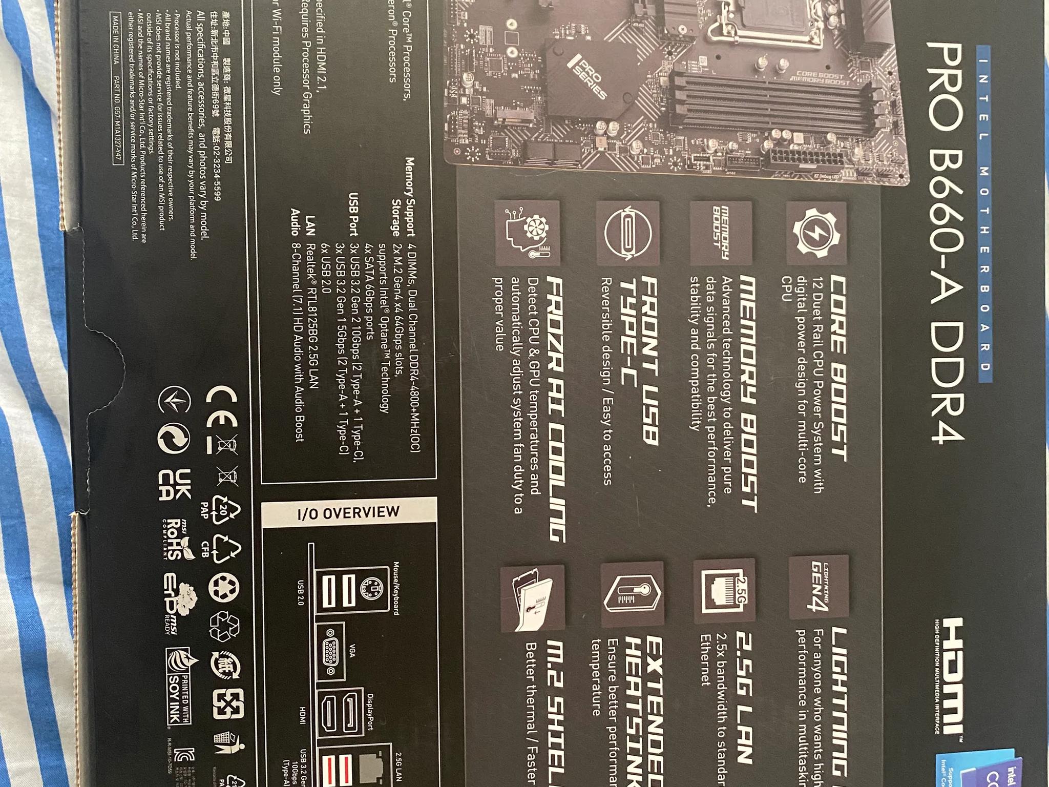 MSI PRO B660-A DDR4