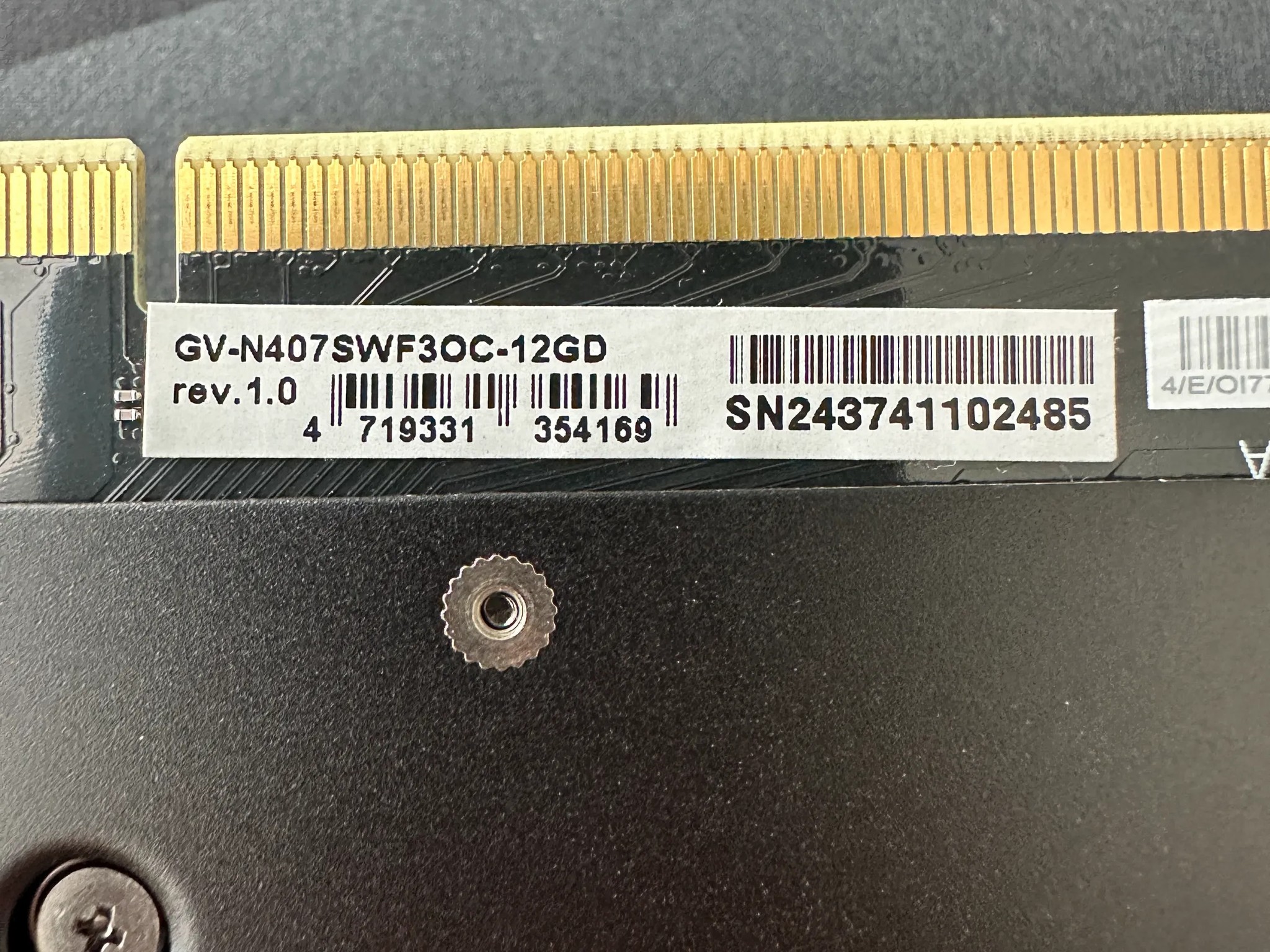 Gigabyte GeForce RTX 4070 Super WindForce OC 12GB GDDR6X NVIDIA Graphics Card