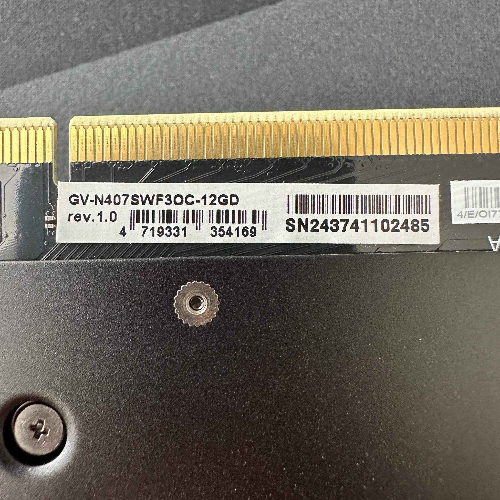 Gigabyte GeForce RTX 4070 Super WindForce OC 12GB GDDR6X NVIDIA Graphics Card