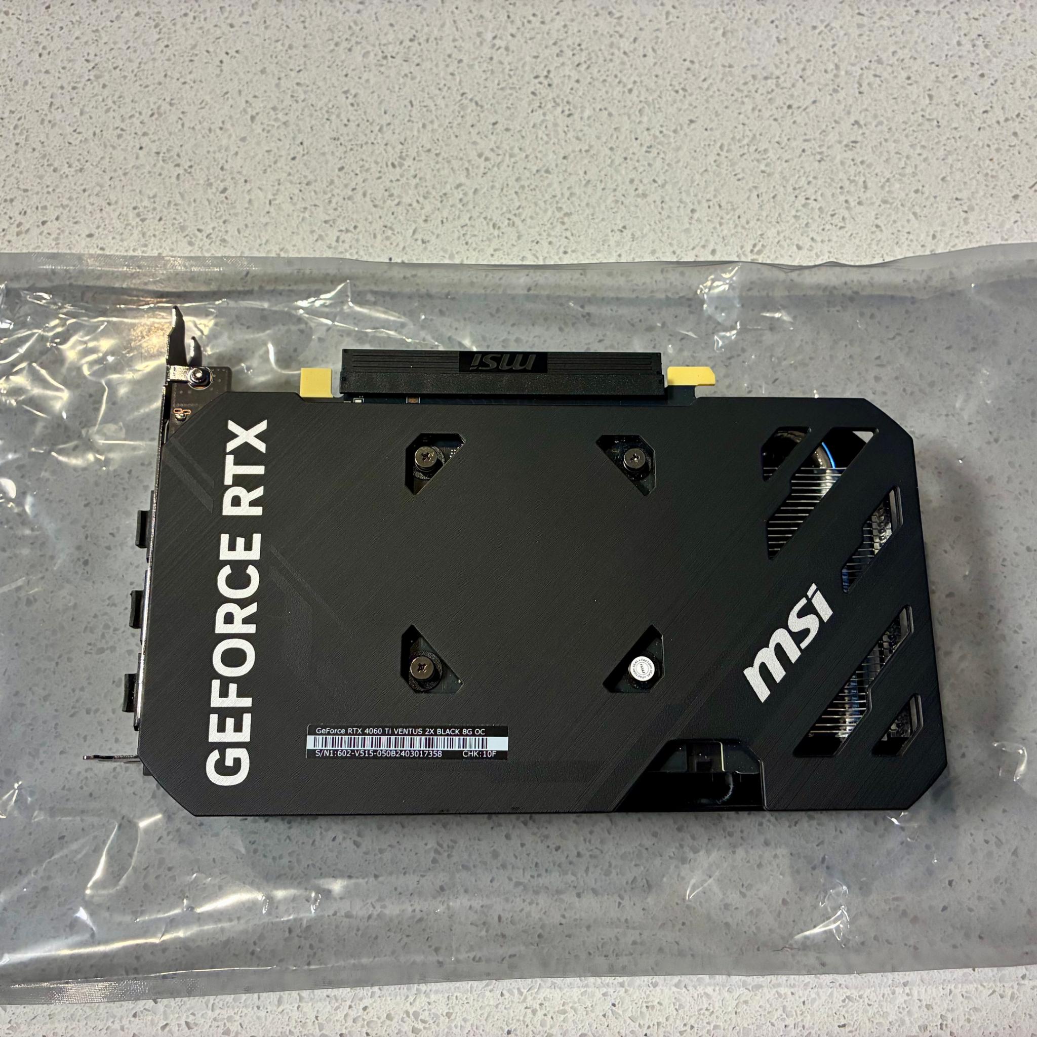 Like New! GeForce RTX 4060 TI VENTUS 2X BLACK 8G OC