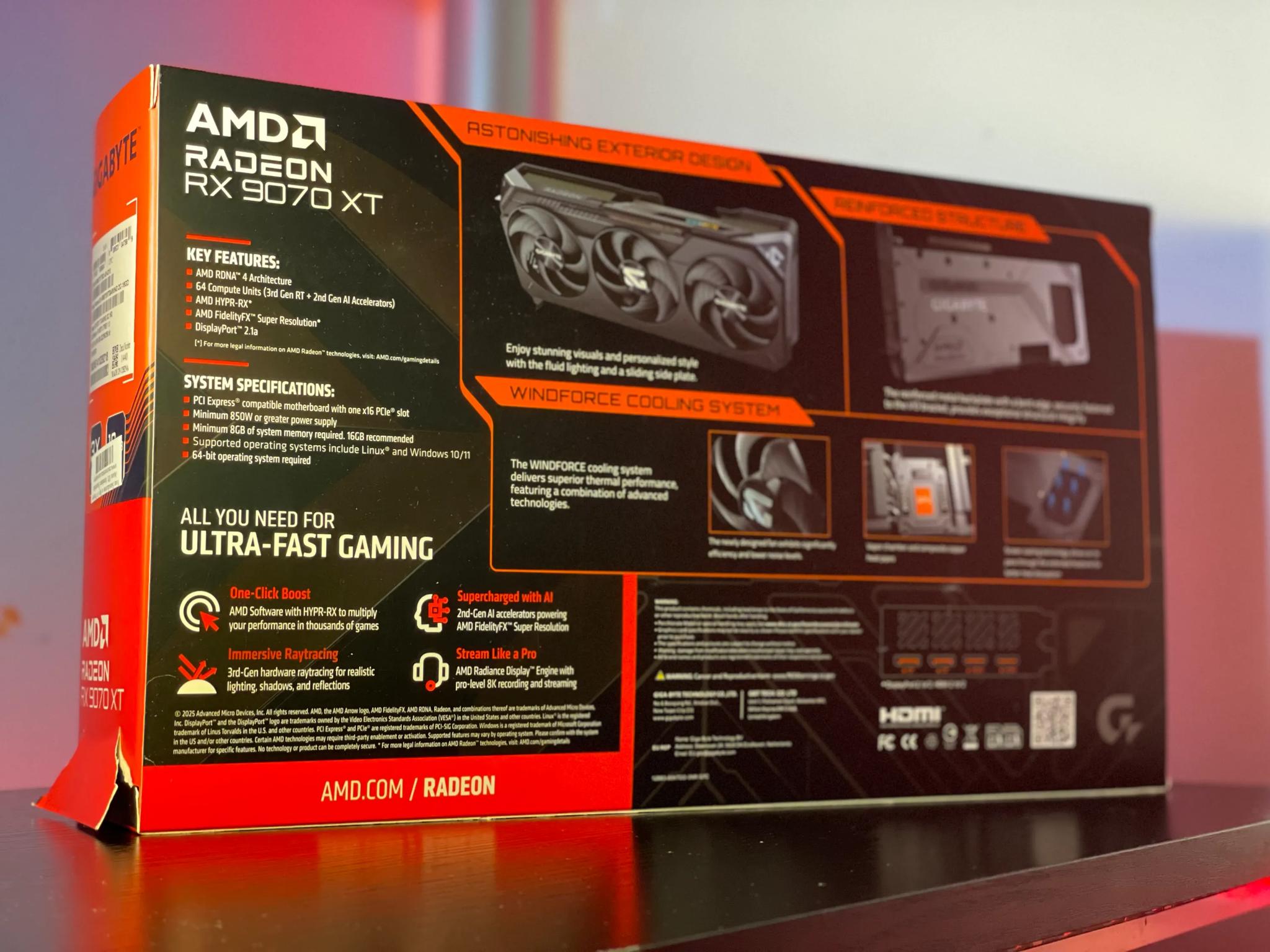 Brand New! AMD RX 9070 XT 16GB Gigabyte Gaming OC