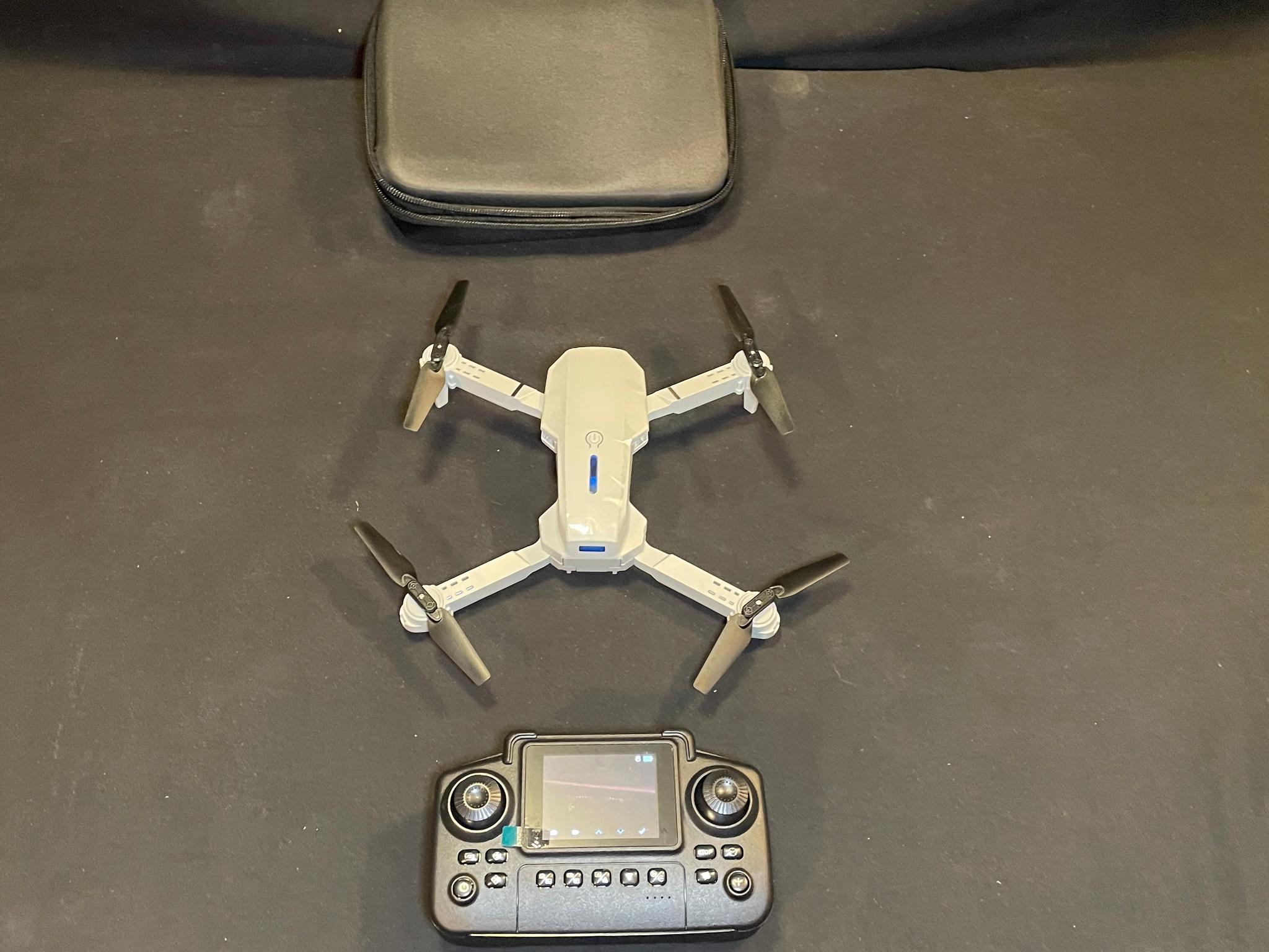 4k Dual Camera Drone With Built In Screen Controller And Accessories