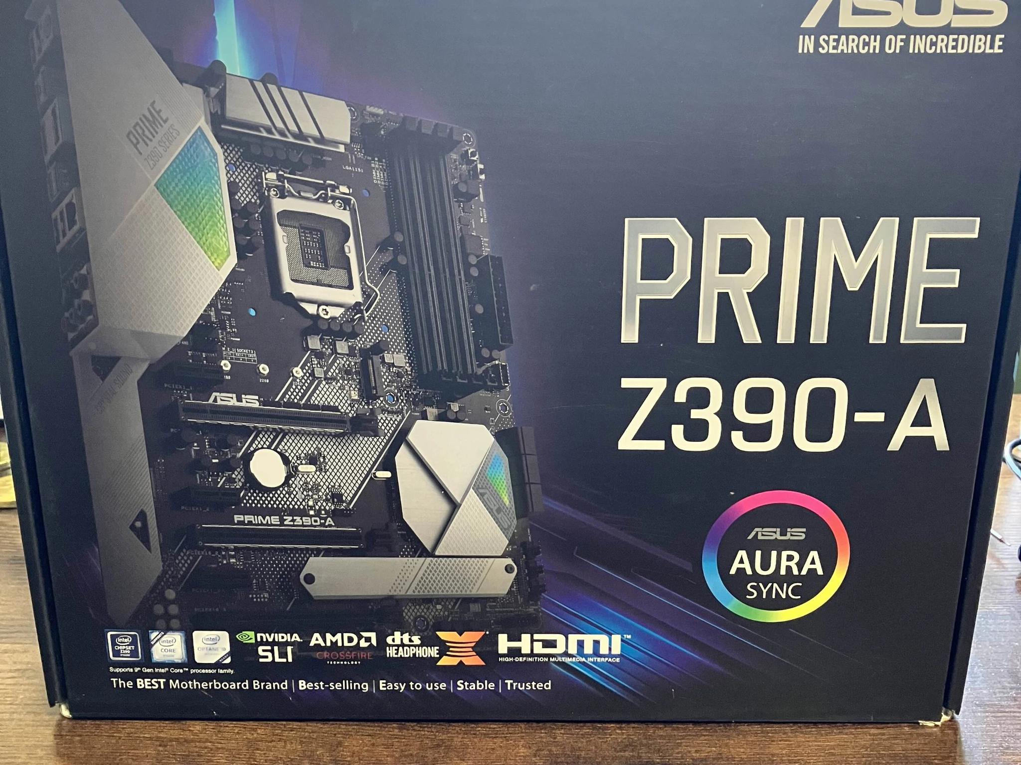 Core i7 9700k + Asus Prime Z390-A + 48gb ddr4 3200M/T RAM