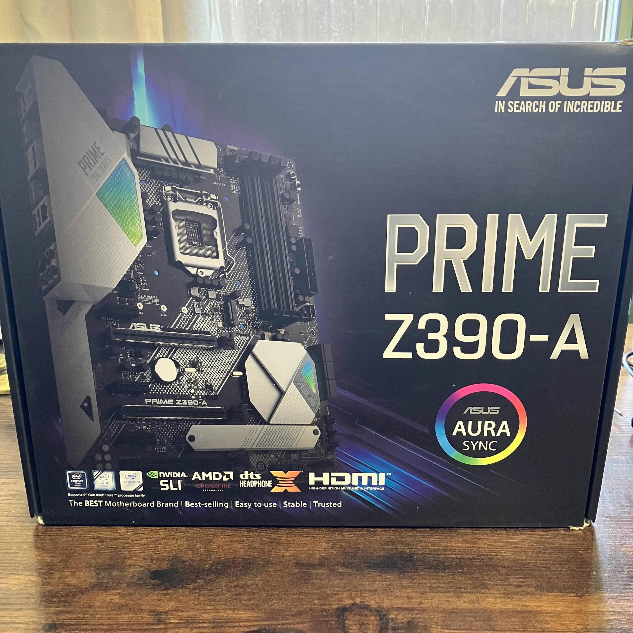 Core i7 9700k + Asus Prime Z390-A + 48gb ddr4 3200M/T RAM
