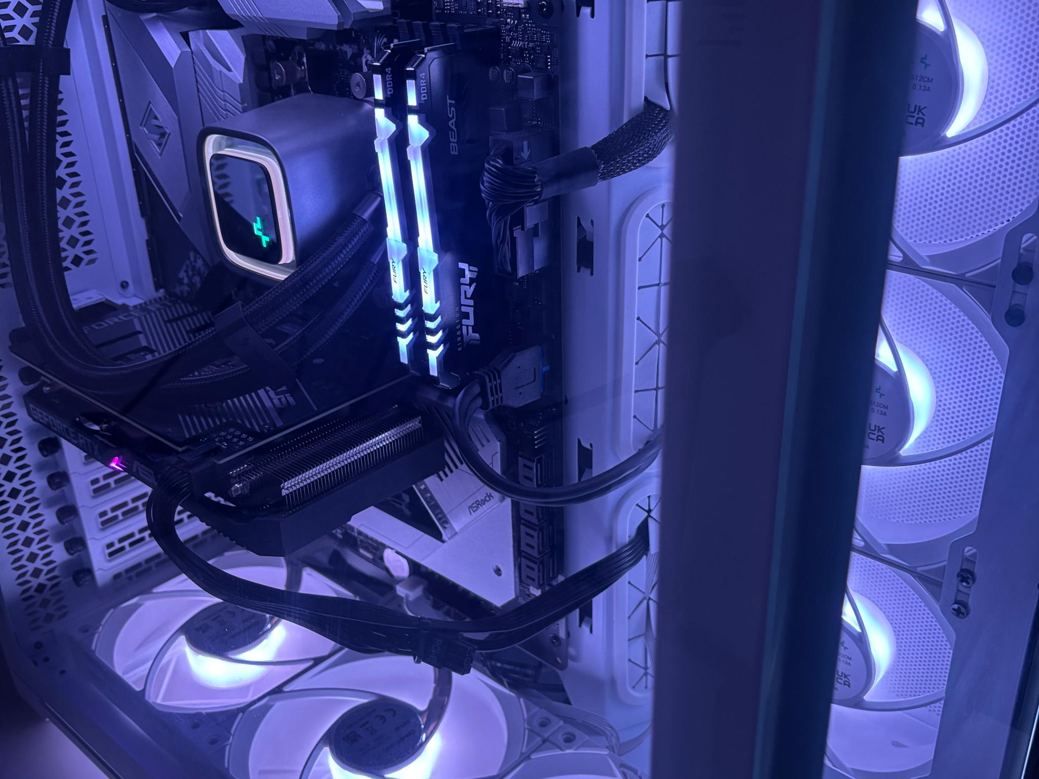 🤍WHITE BUILD🤍 Ryzen 5 5600 , 3060 , 1TB SSD , 16 gb ddr4 ram , AIO cooler , Win 10 pro+Wifi 🤍