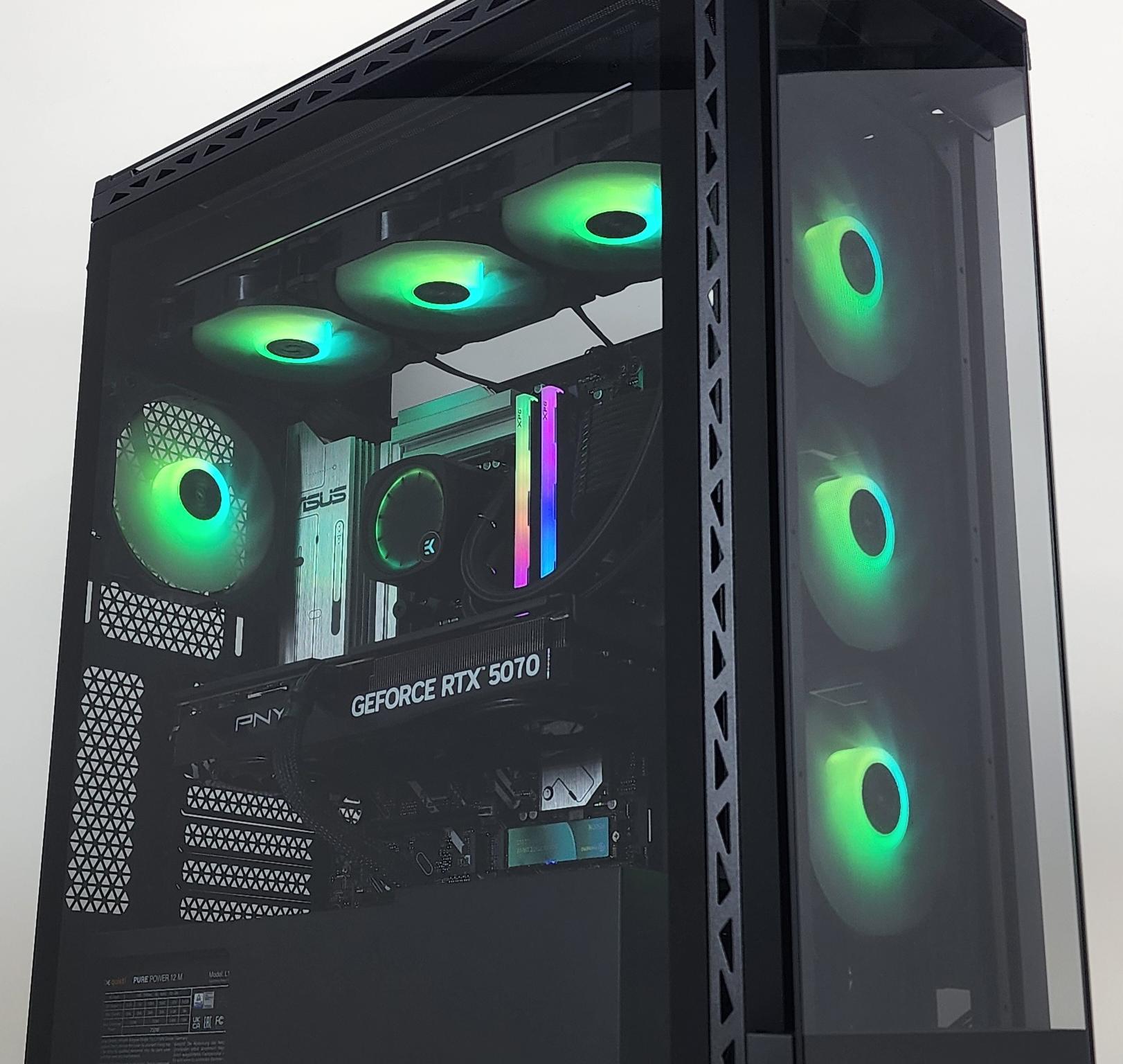 Gaming PC Ultra 5 250KF 32GB RAM 1TB SSD RTX 5070 12GB Windows 11 Computer