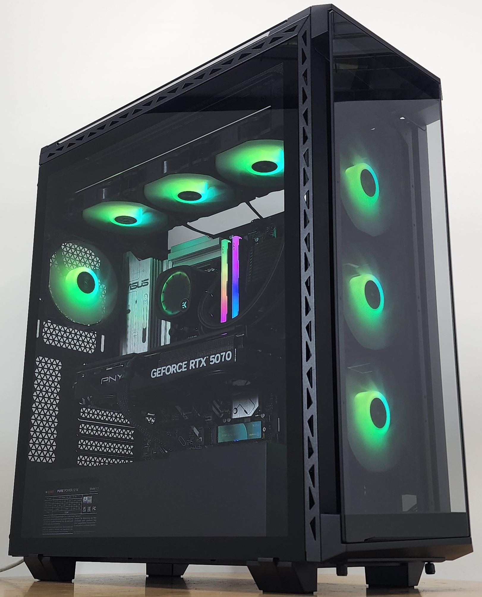 Gaming PC Ultra 5 250KF 32GB RAM 1TB SSD RTX 5070 12GB Windows 11 Computer