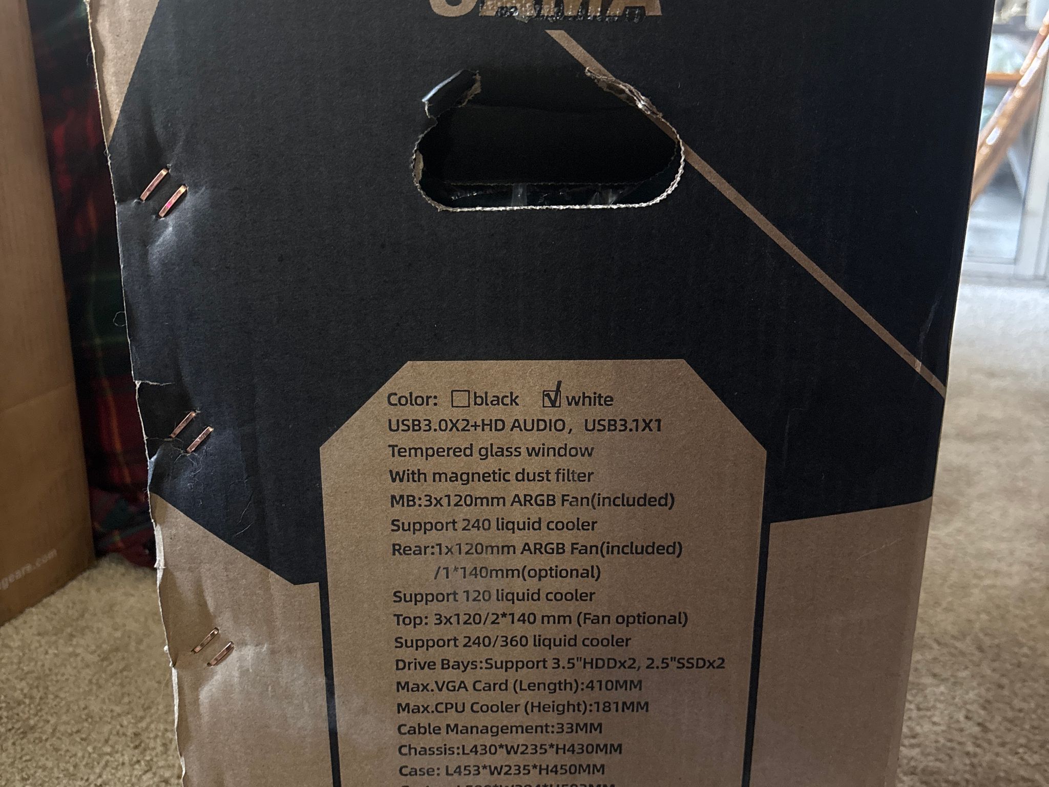 SAMA AR01-RGB (White - Tempered Glass)