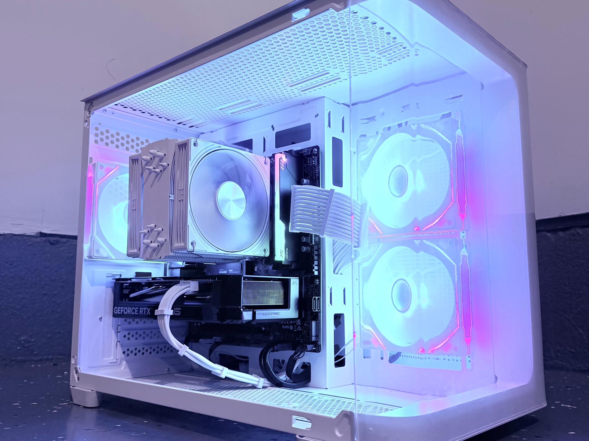 ⚪️"Polar Halo"🌈| 1440p Gaming | RTX 5060 | Ryzen 7 8700F | 16GB DDR5 | 1TB SSD | Free Shipping