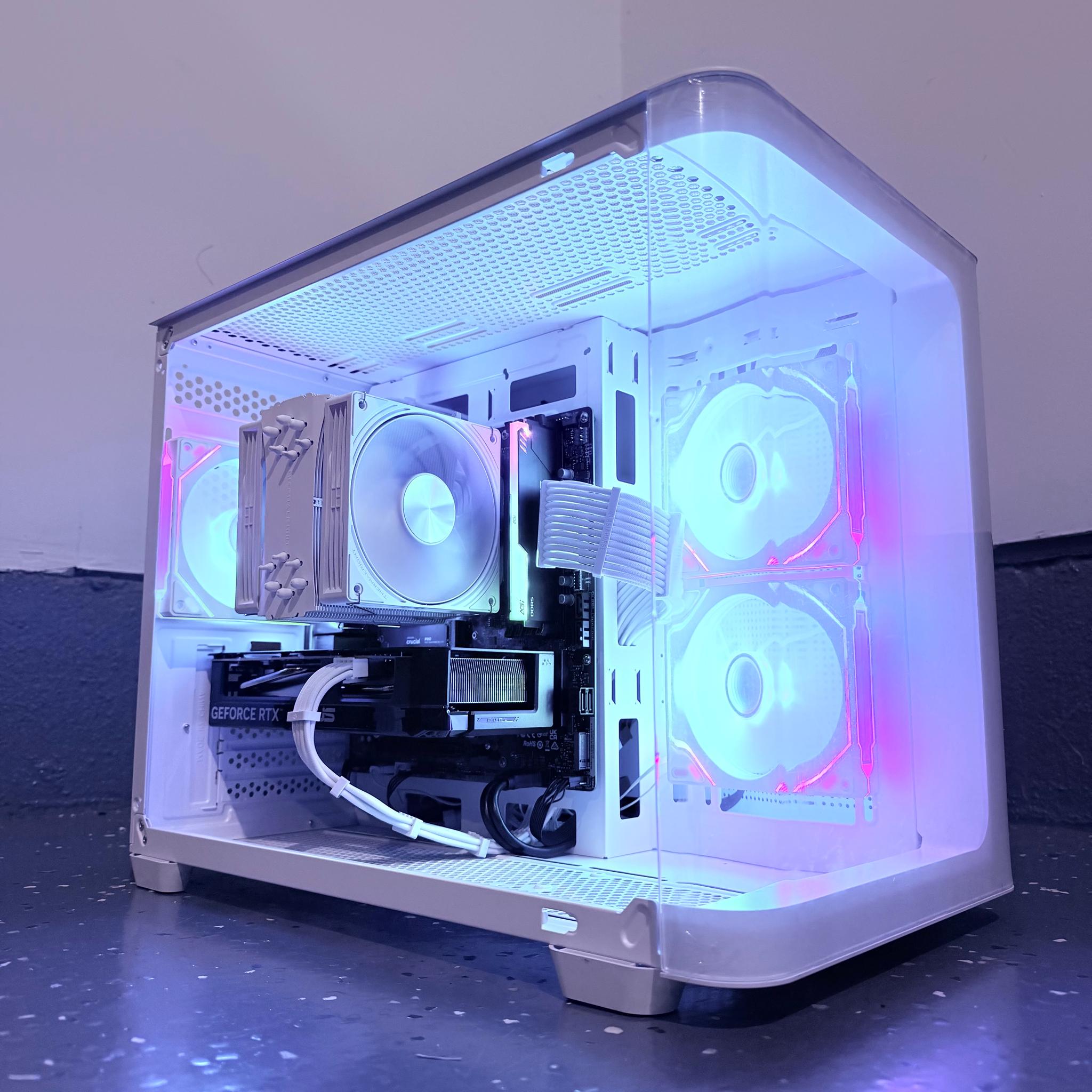 ⚪️"Polar Halo"🌈| 1440p Gaming | RTX 5060 | Ryzen 7 8700F | 16GB DDR5 | 1TB SSD | Free Shipping