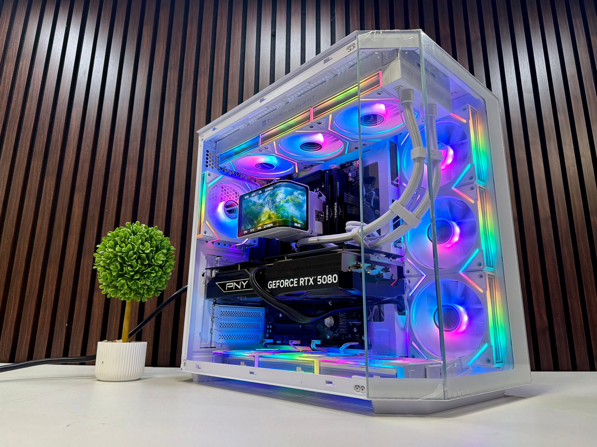 RTX 5080 | Ryzen 9800X3D | 64GB DDR5 | 2TB M.2 | 1000 Watt Gold PSU | LCD AIO