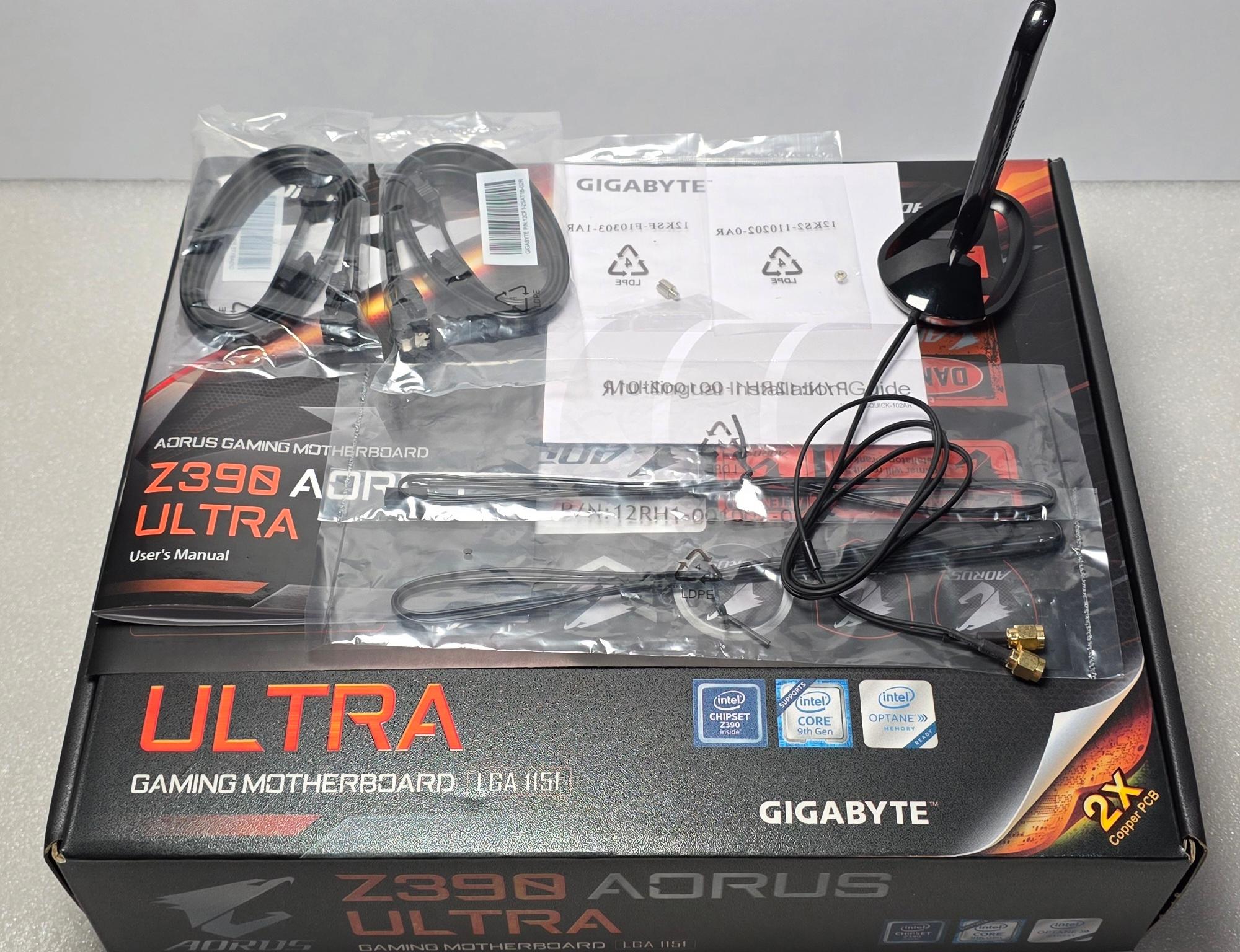 Gigabyte Z390 AORUS Ultra Intel LGA 1151 DDR4 Motherboard (ACCESSORIES INCLUDED)