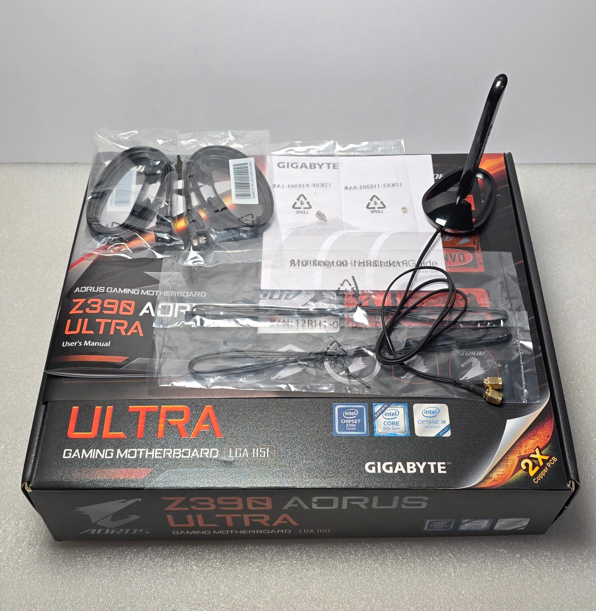 Gigabyte Z390 AORUS Ultra Intel LGA 1151 DDR4 Motherboard (ACCESSORIES INCLUDED)