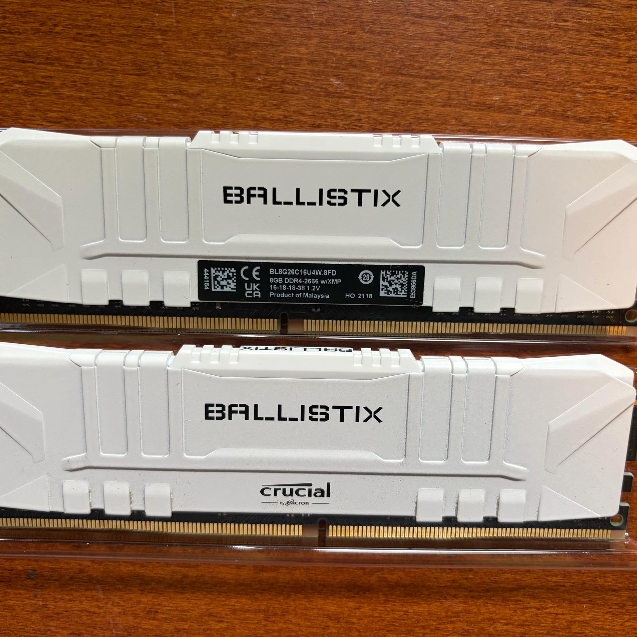 Crucial Ballistix 16 GB (2 x 8 GB) DDR4-2666 CL16 Memory | Jawa