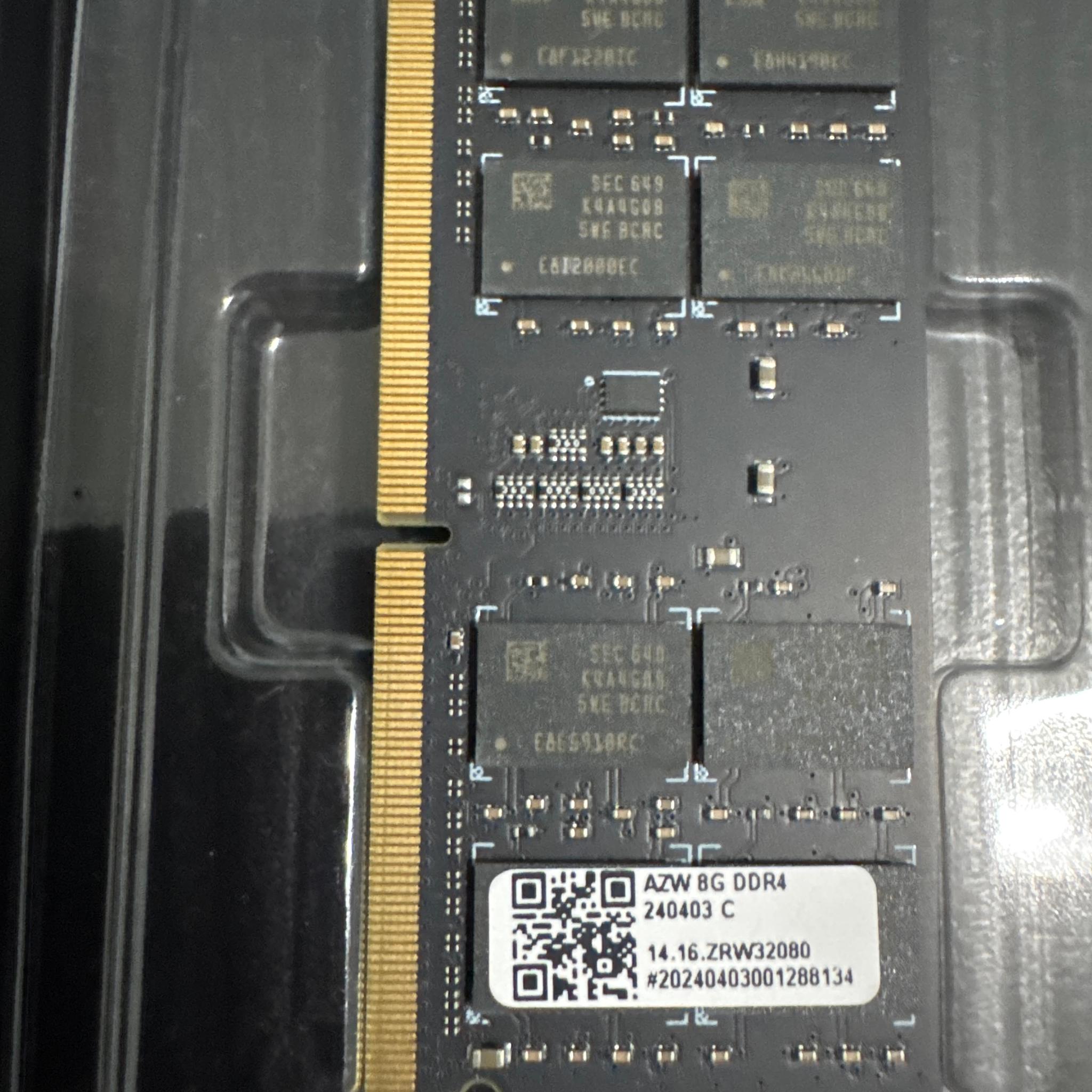16gb DDR4 set of two 8GB mini PC or laptop memory