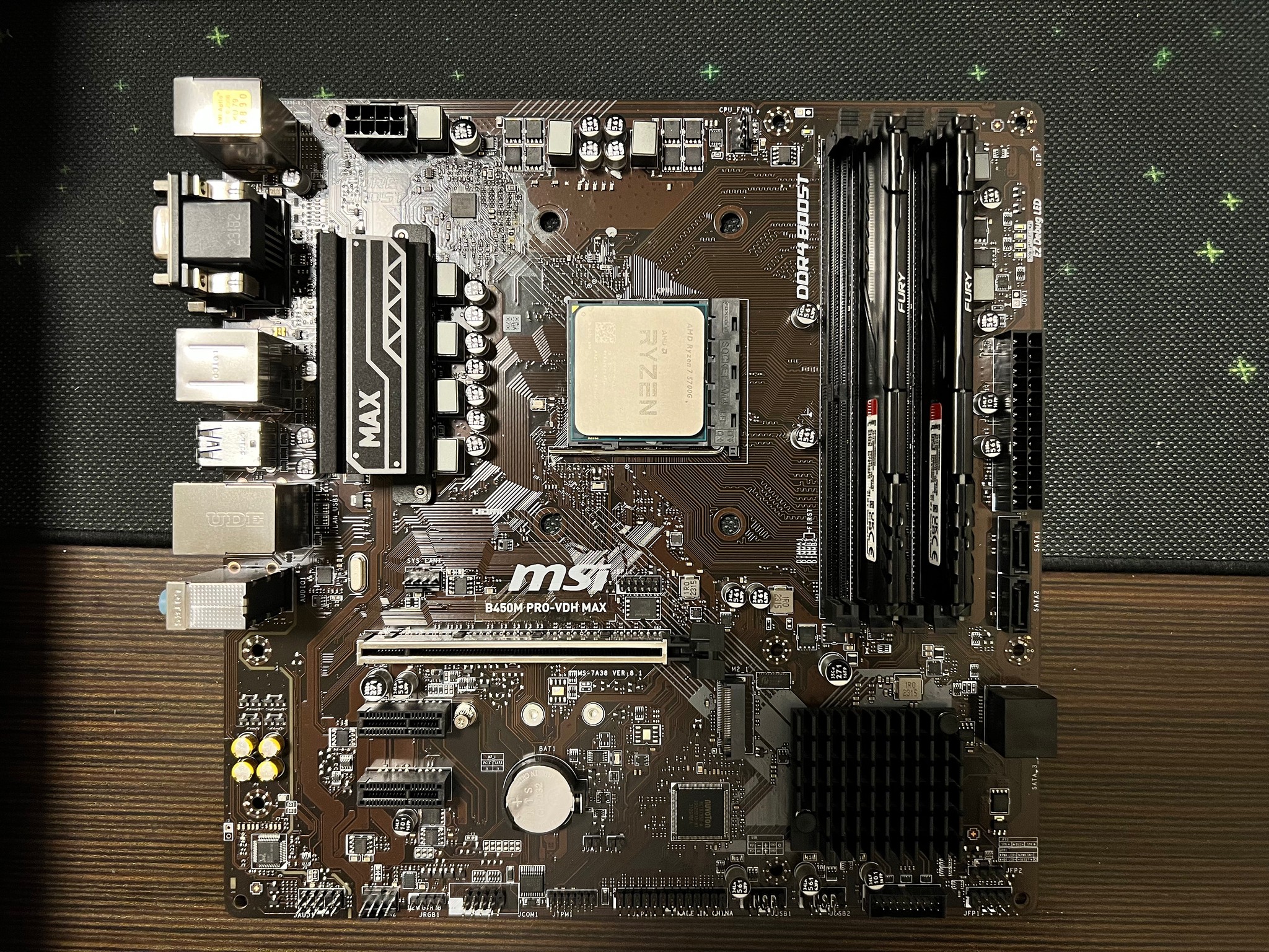 AMD 5700G CPU, Motherboard, RAM COMBO (READ DESCRIPTION)