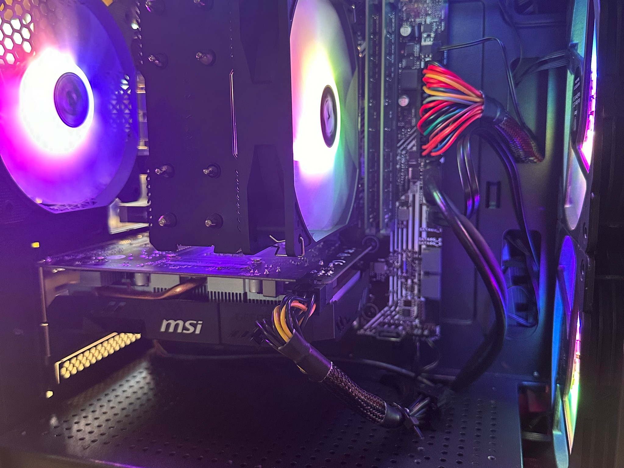 ASUS H510, CPU 10100f, MSI 1650 GPU,SSD, Case fans and RAM combo. PLEASE READ DESCRIPTION!!!