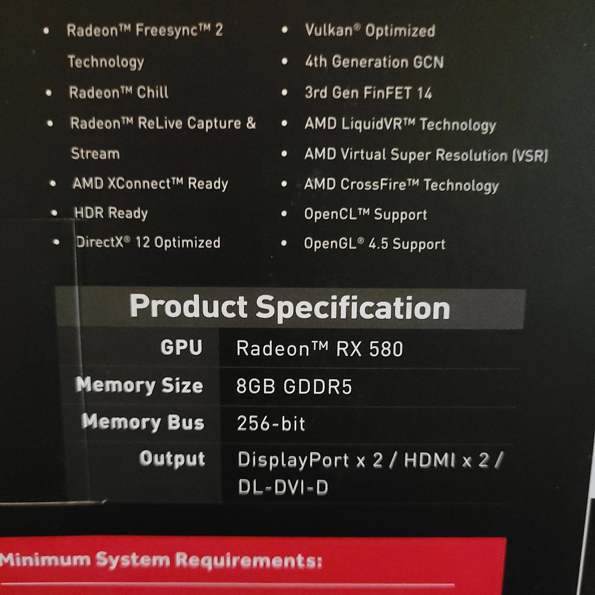 MSI ARMOR OC Radeon RX 580 8 GB GDDR5