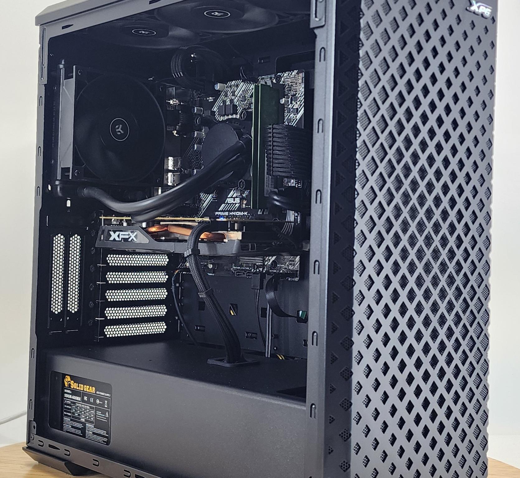 Gaming PC i3-10105F 8GB RAM 128GB SSD + 500GB HDD RX 470 8GB Windows 11 Computer