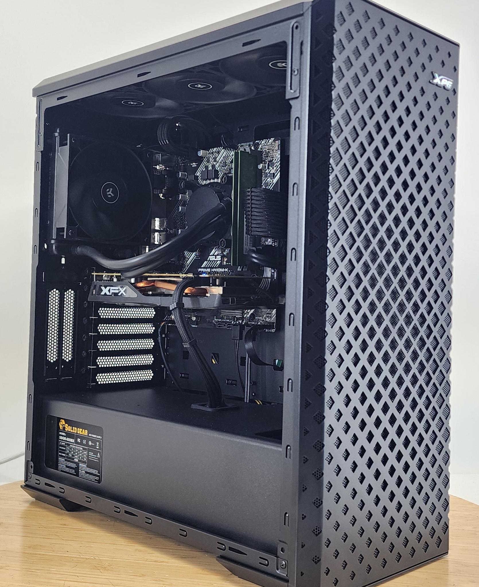 Gaming PC i3-10105F 8GB RAM 128GB SSD + 500GB HDD RX 470 8GB Windows 11 Computer
