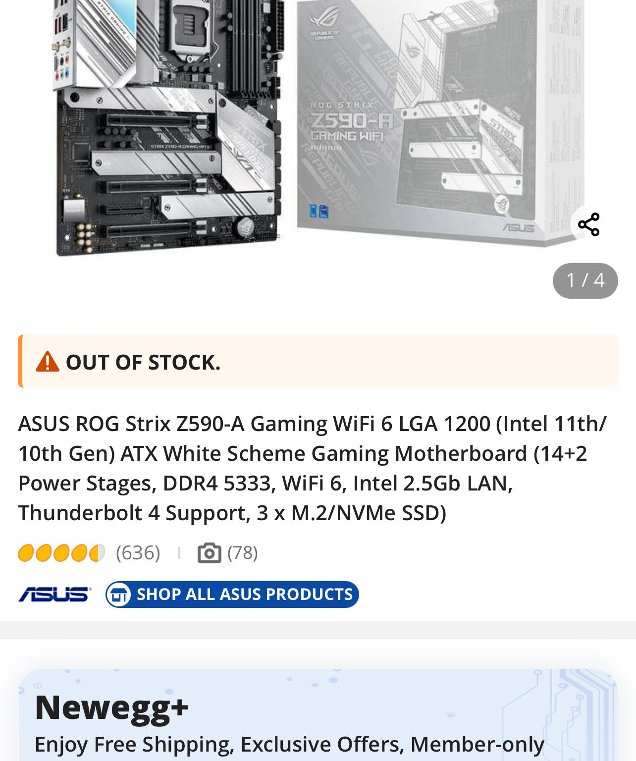 ASUS ROG Strix Z590-A Gaming WiFi 6 LGA 1200